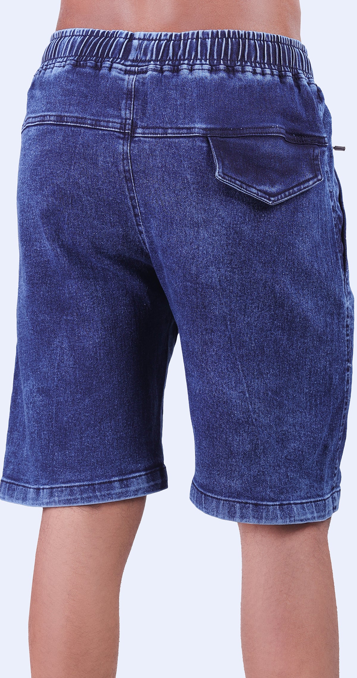 Men's Light Blue Tropical Sunset Solid Bermuda Comfort Cotton
