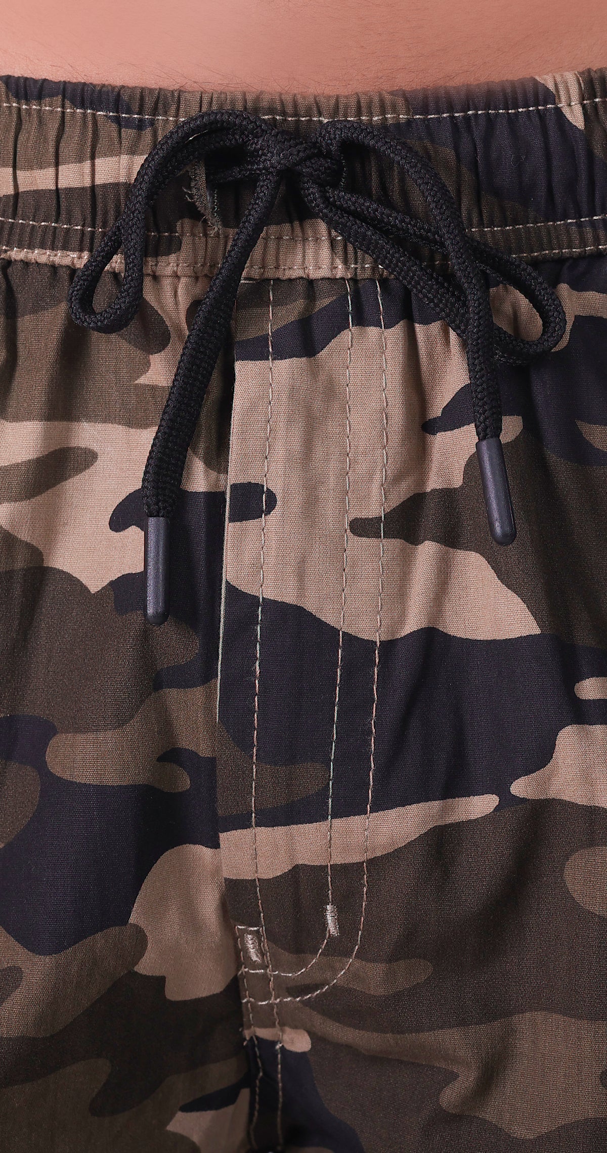 Men's Brown Easy Breezy Bermuda Military Print Comfort Cotton