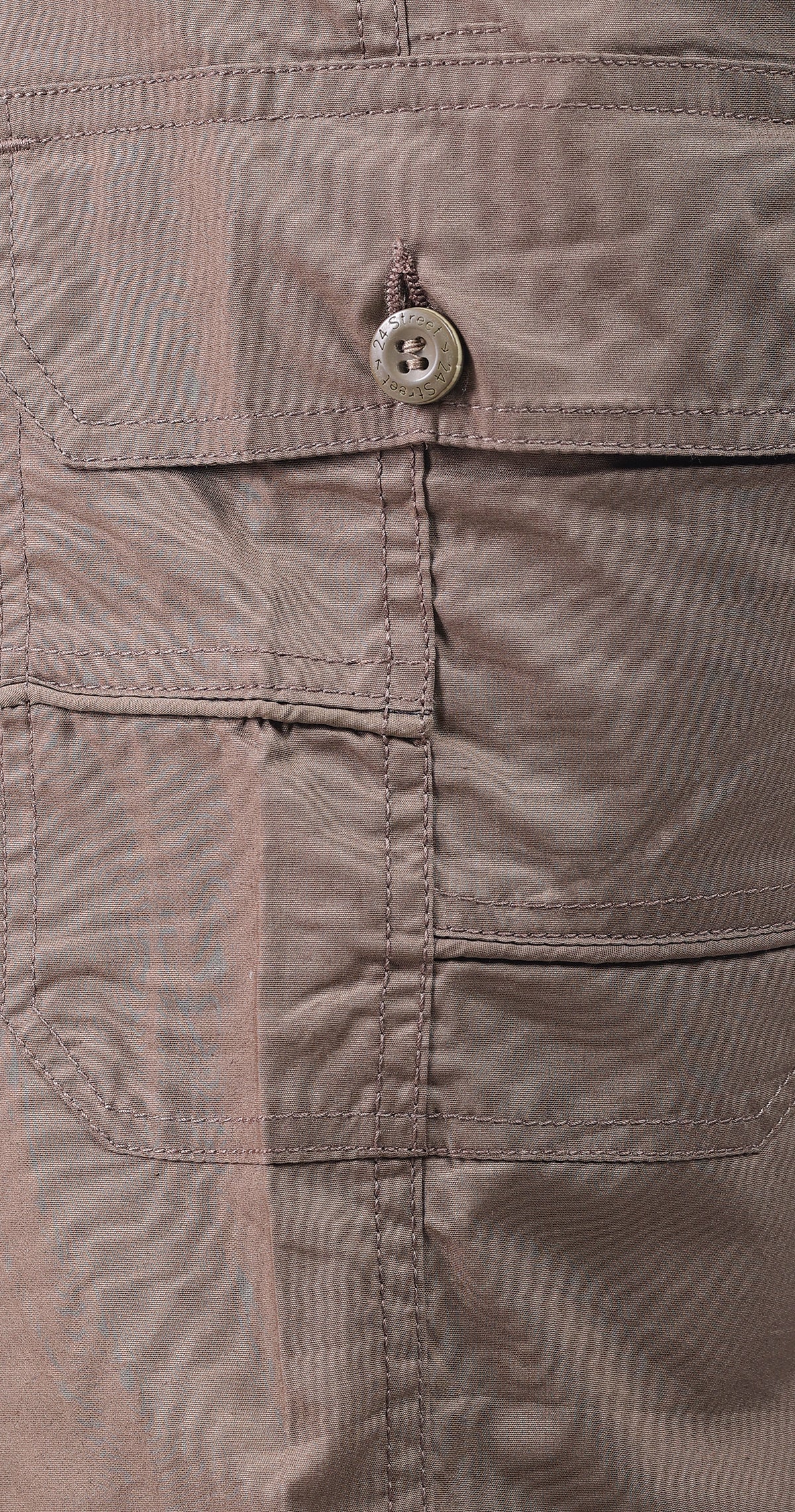 Men's Olive Casual Stride Capri Solid Print Comfort Cotton
