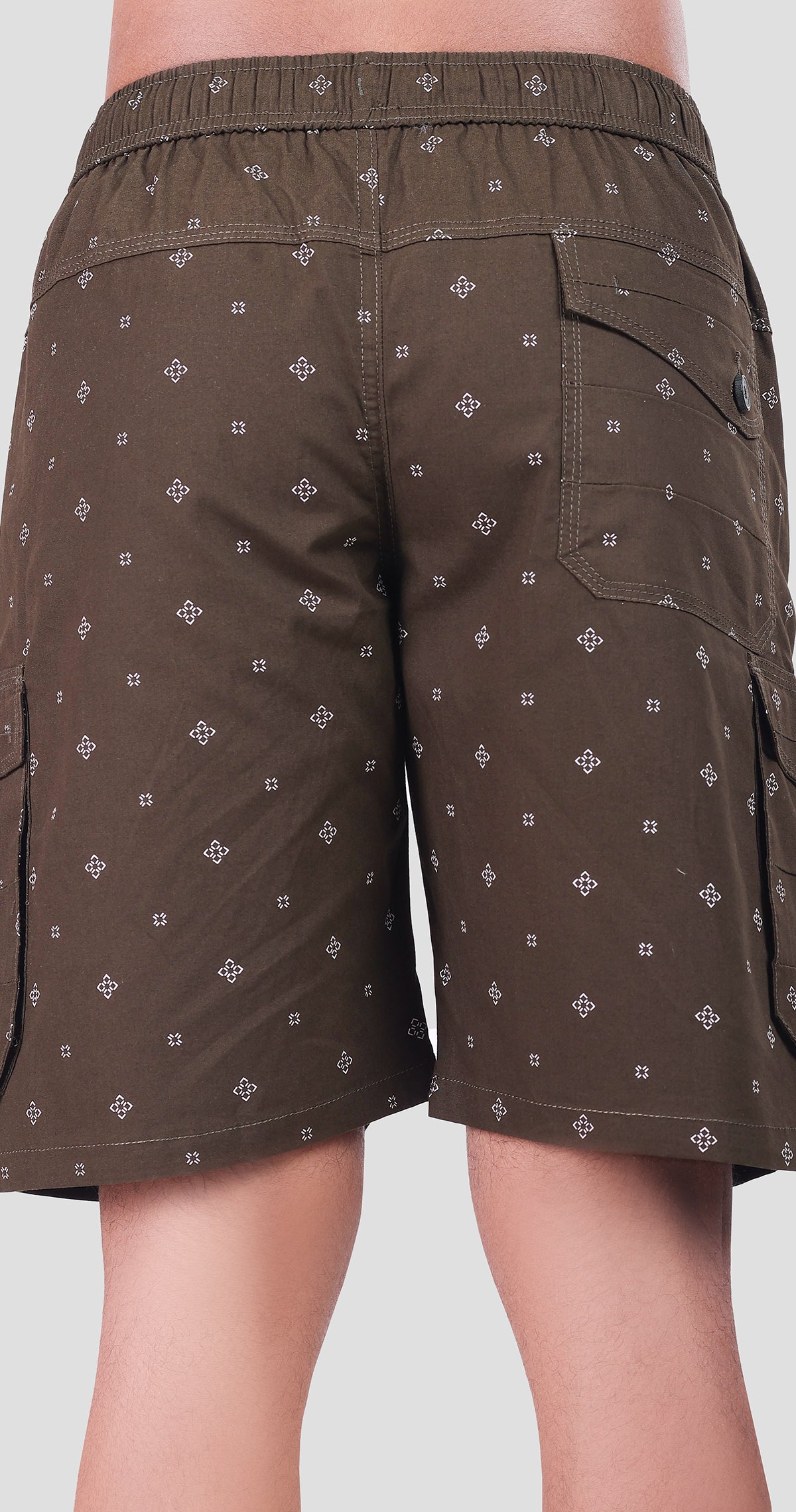 Men's Green Shorelines Styles Printed Bermuda Comfort Cotton