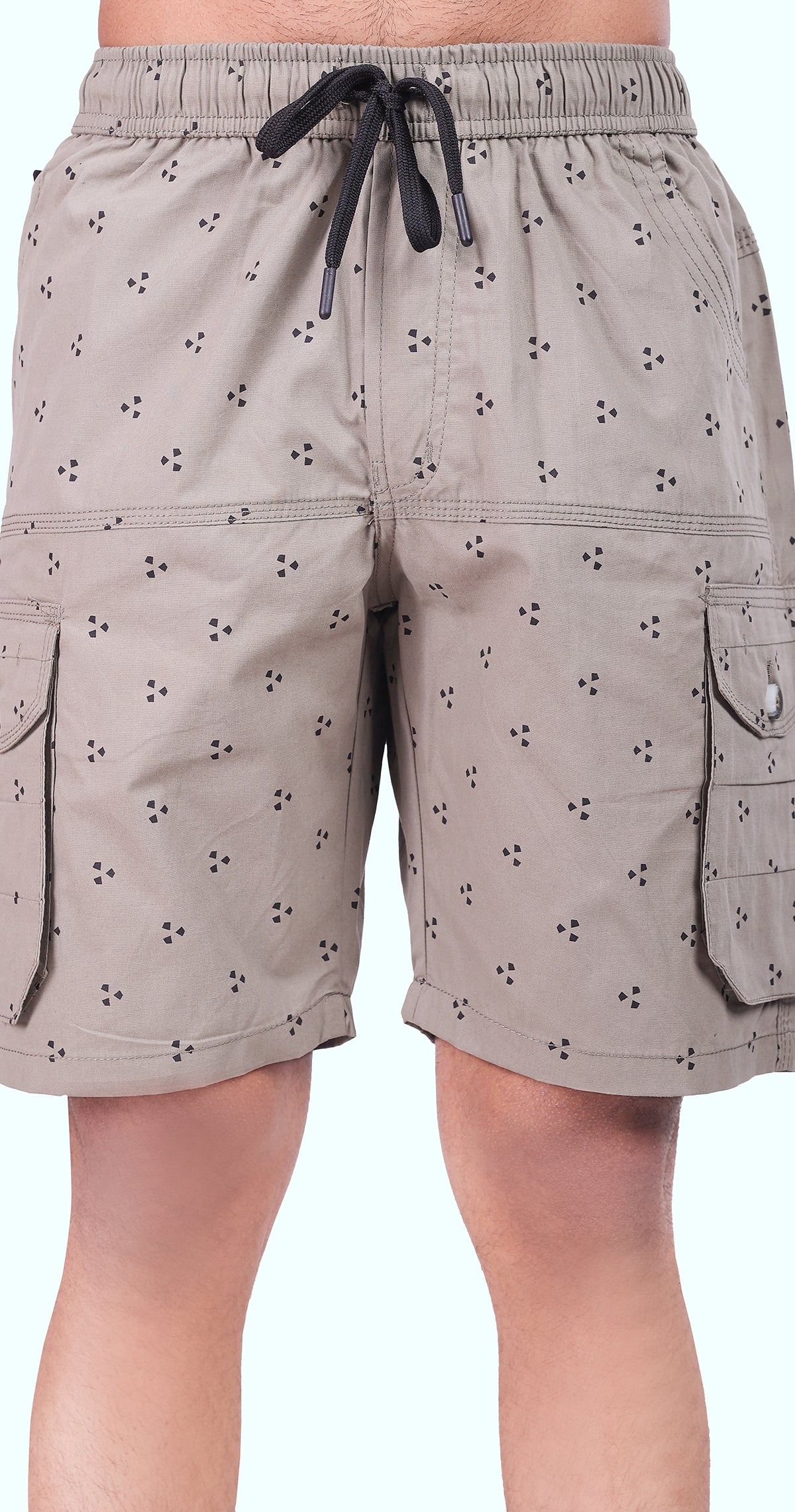Men's Grey Shorelines Styles Printed Bermuda Comfort Cotton