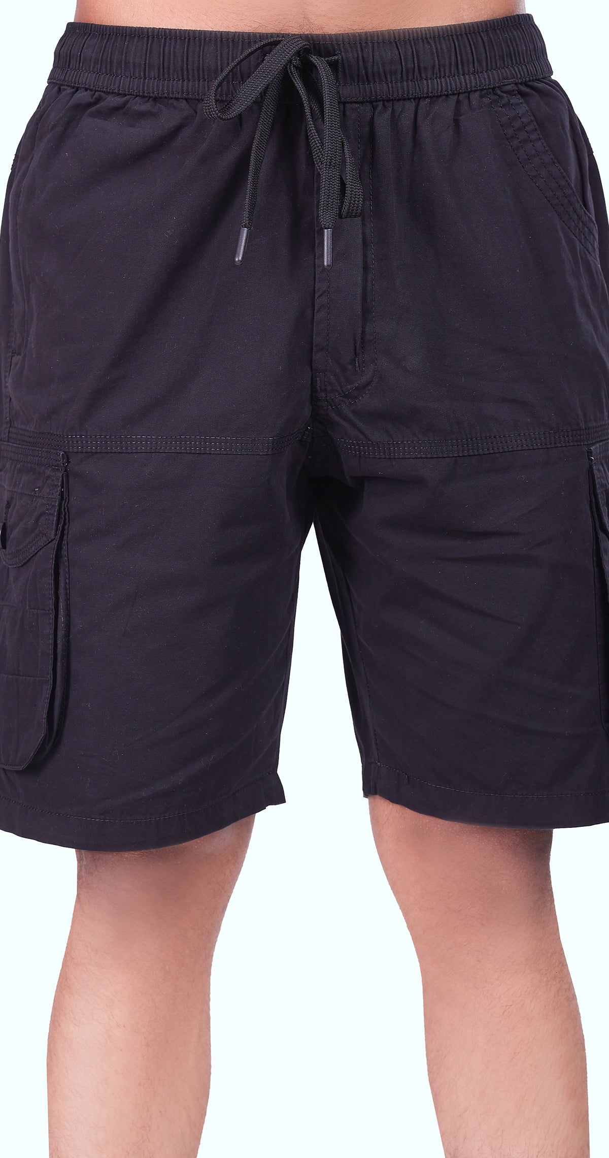 Men's Black Sand Done Solid Bermuda Comfort Cotton