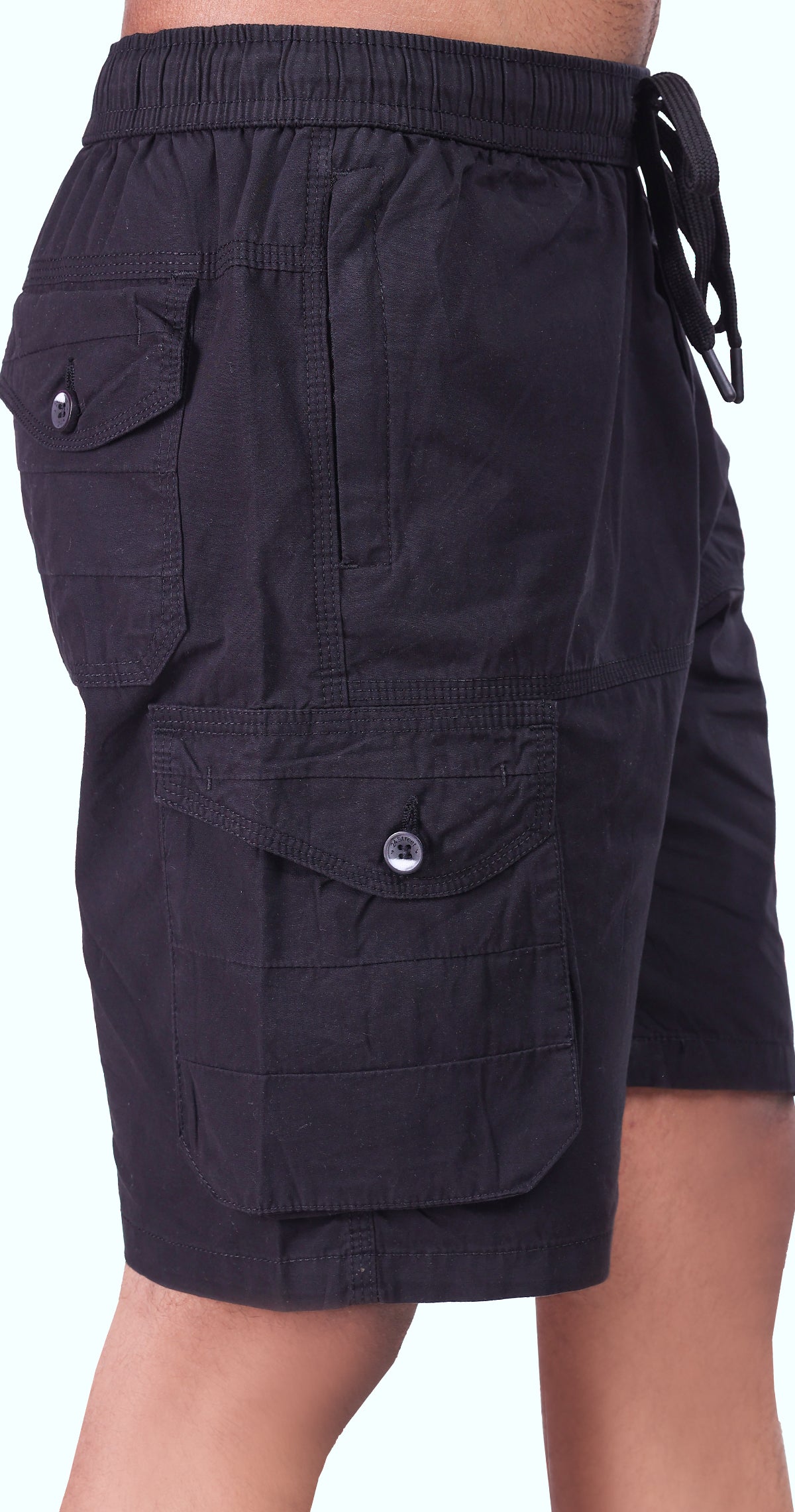 Men's Black Sand Done Solid Bermuda Comfort Cotton