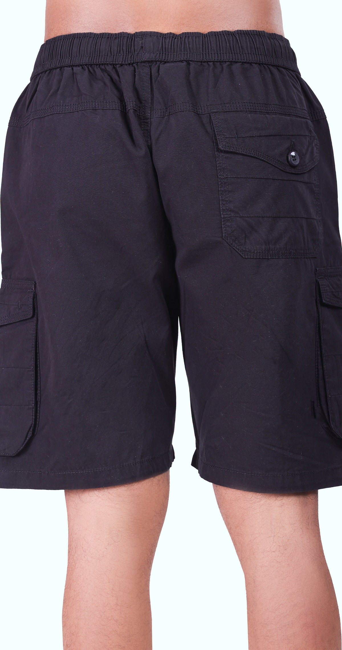Men's Black Sand Done Solid Bermuda Comfort Cotton
