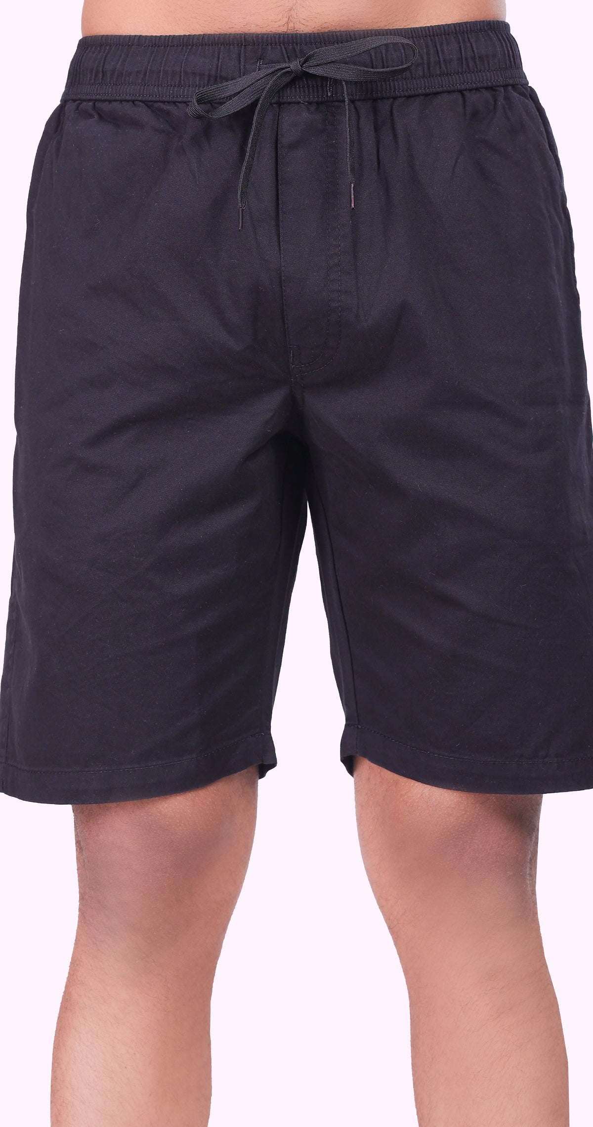 Men's Black Coastal Chill Solid Bermuda Comfort Cotton