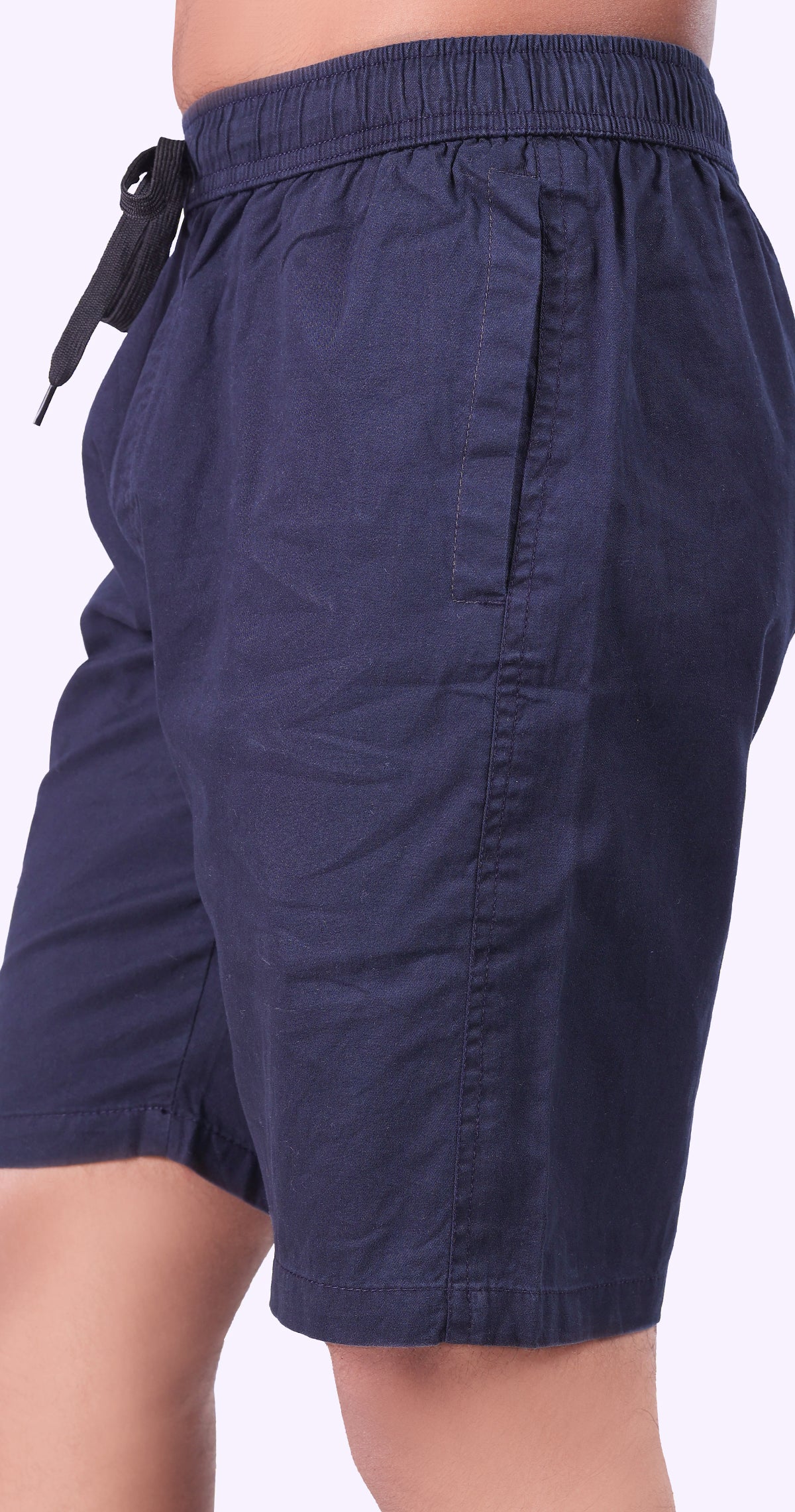 Men's Blue Coastal Chill Solid Bermuda Comfort Cotton