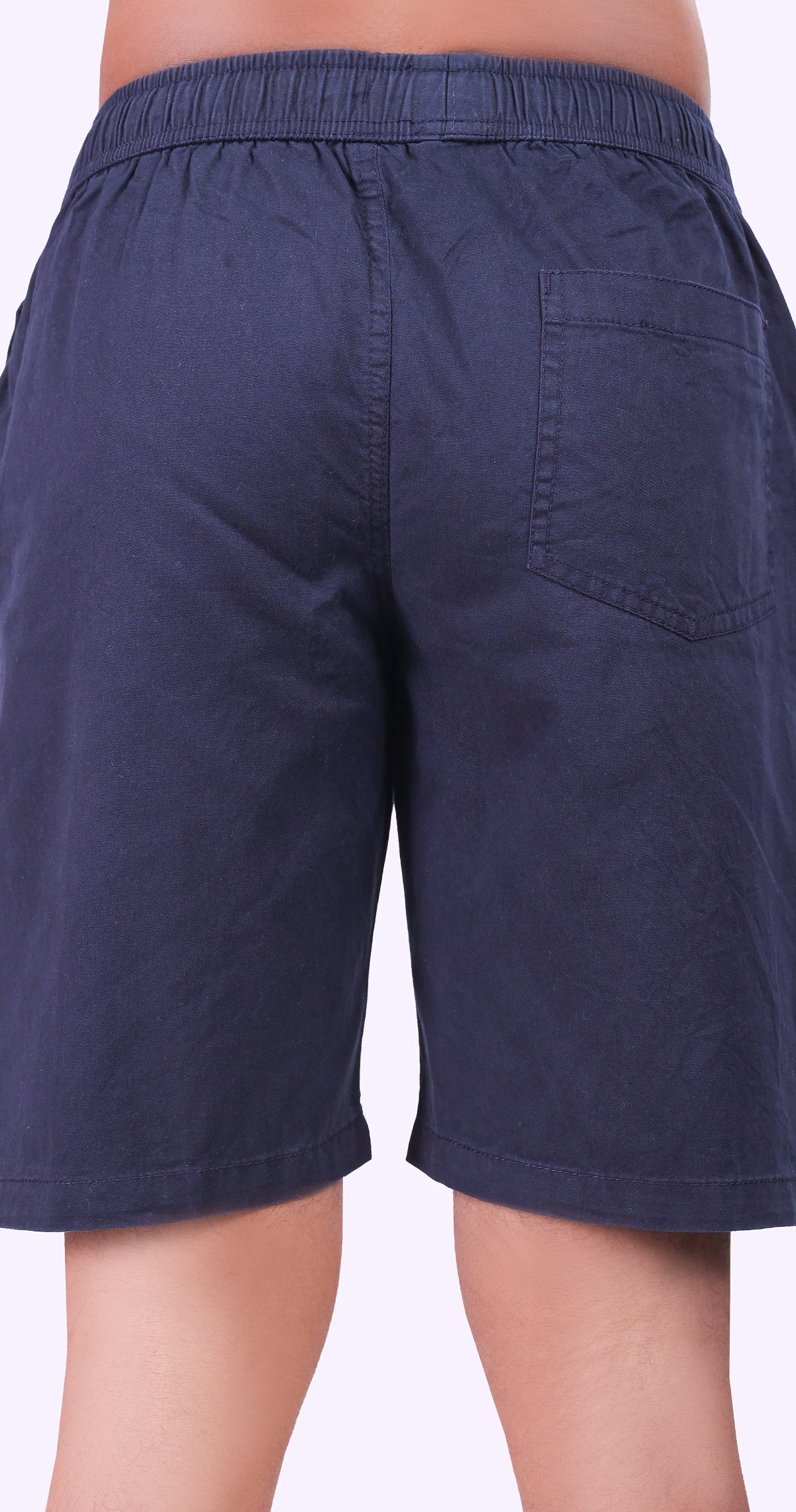 Men's Blue Coastal Chill Solid Bermuda Comfort Cotton