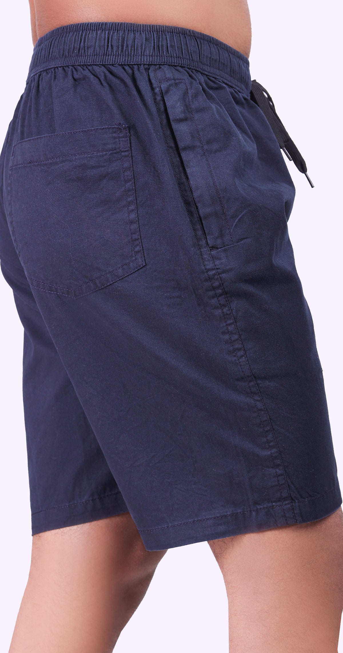 Men's Blue Coastal Chill Solid Bermuda Comfort Cotton