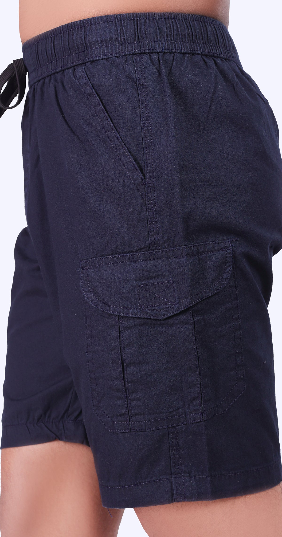 Men's Blue Sun Chic Solid Bermuda Comfort Cotton