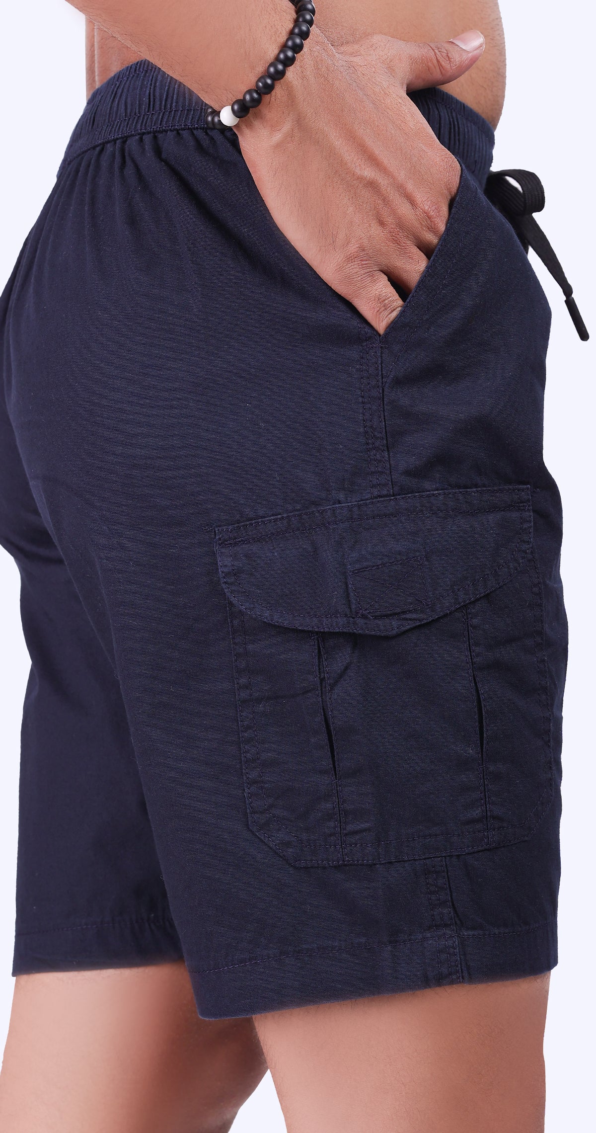 Men's Blue Sun Chic Solid Bermuda Comfort Cotton