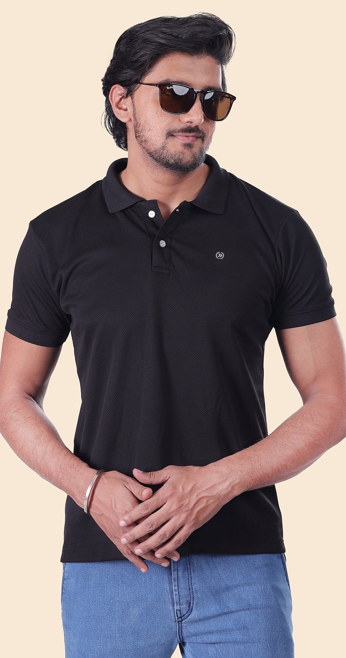 Men's Black Polo Perfection Tshirt
