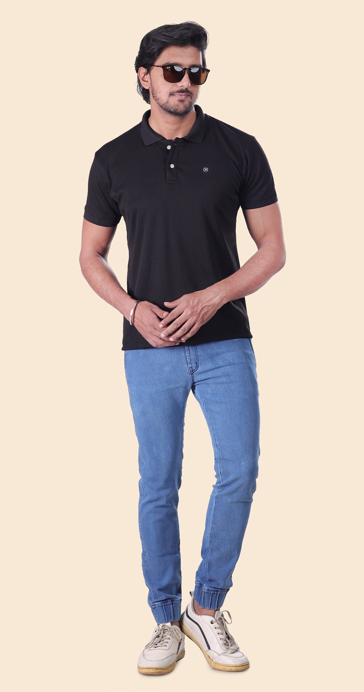 Men's Black Polo Perfection Tshirt