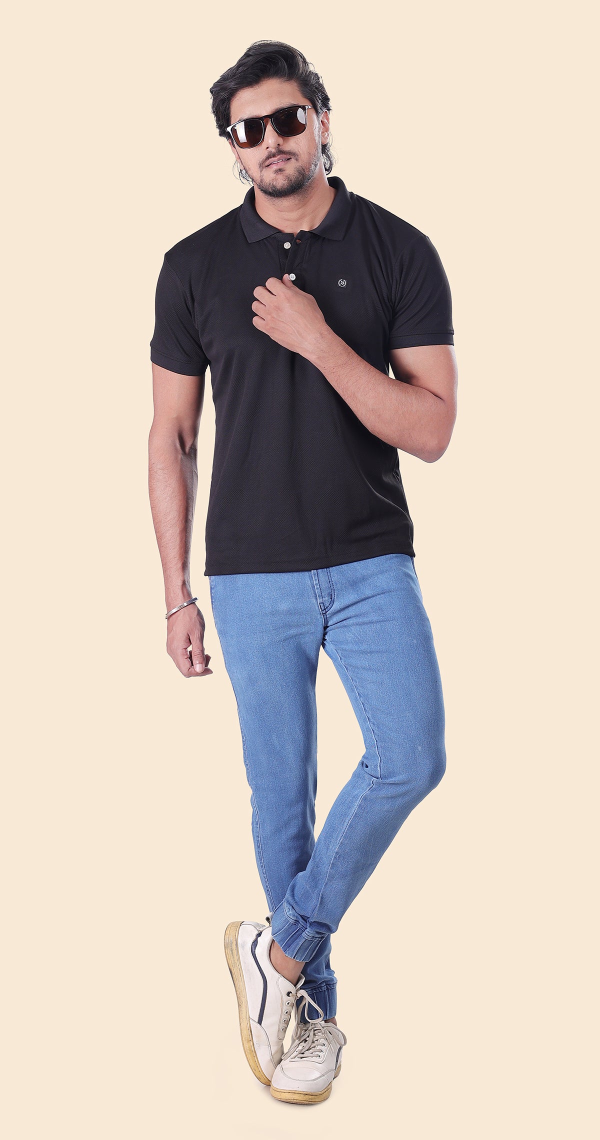 Men's Black Polo Perfection Tshirt