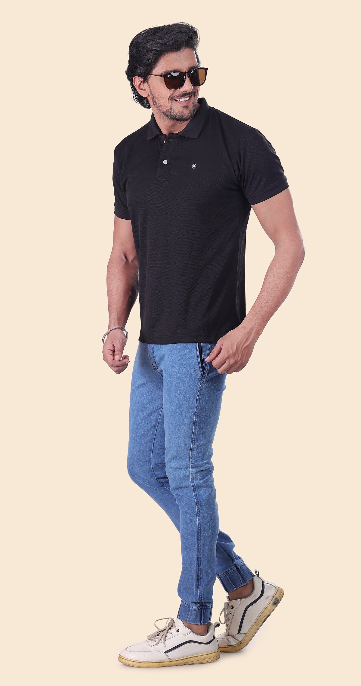 Men's Black Polo Perfection Tshirt