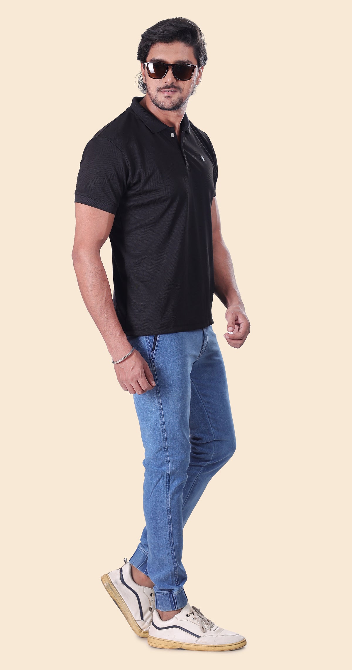 Men's Black Polo Perfection Tshirt