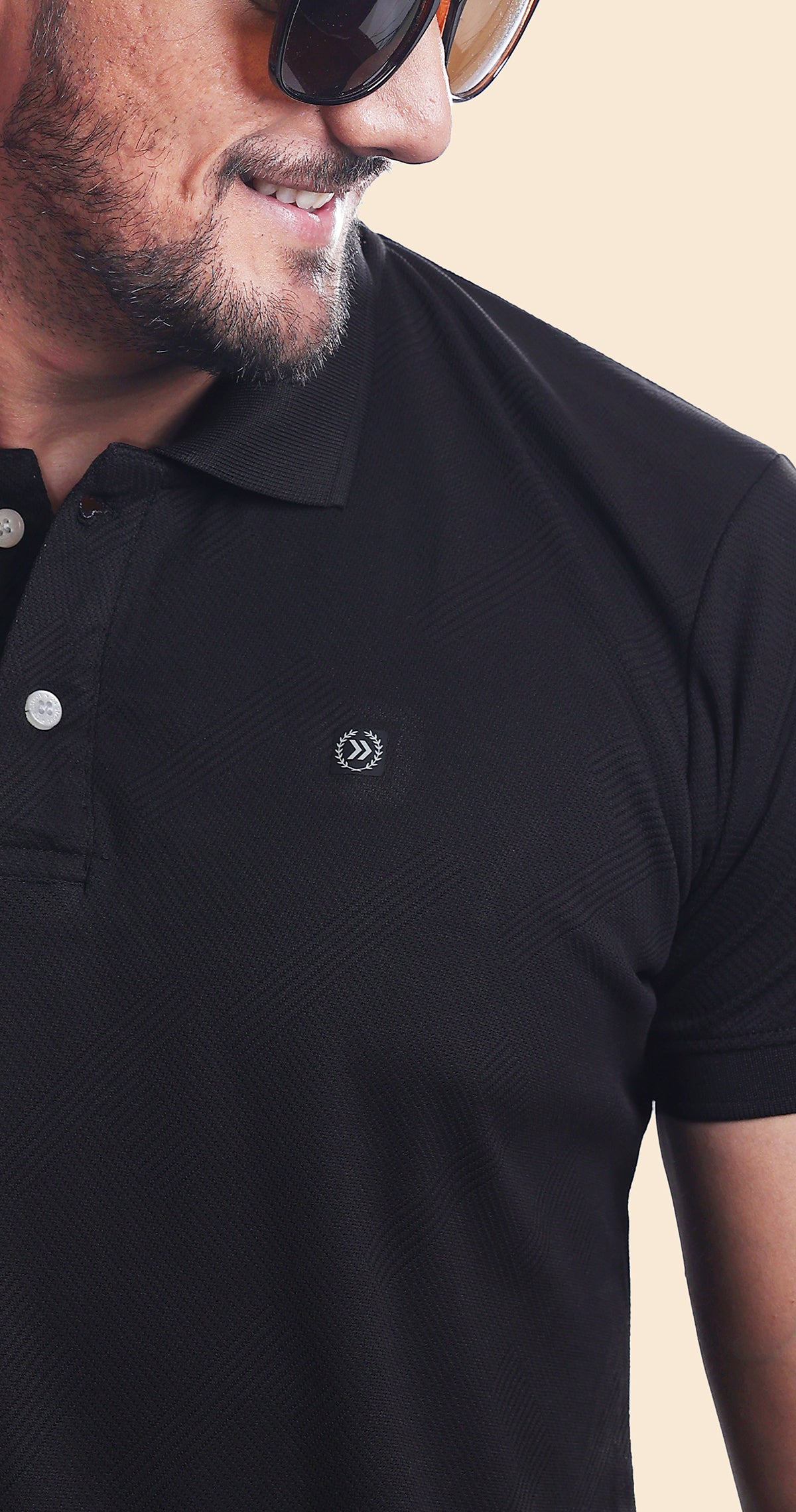 Men's Black Polo Perfection Tshirt