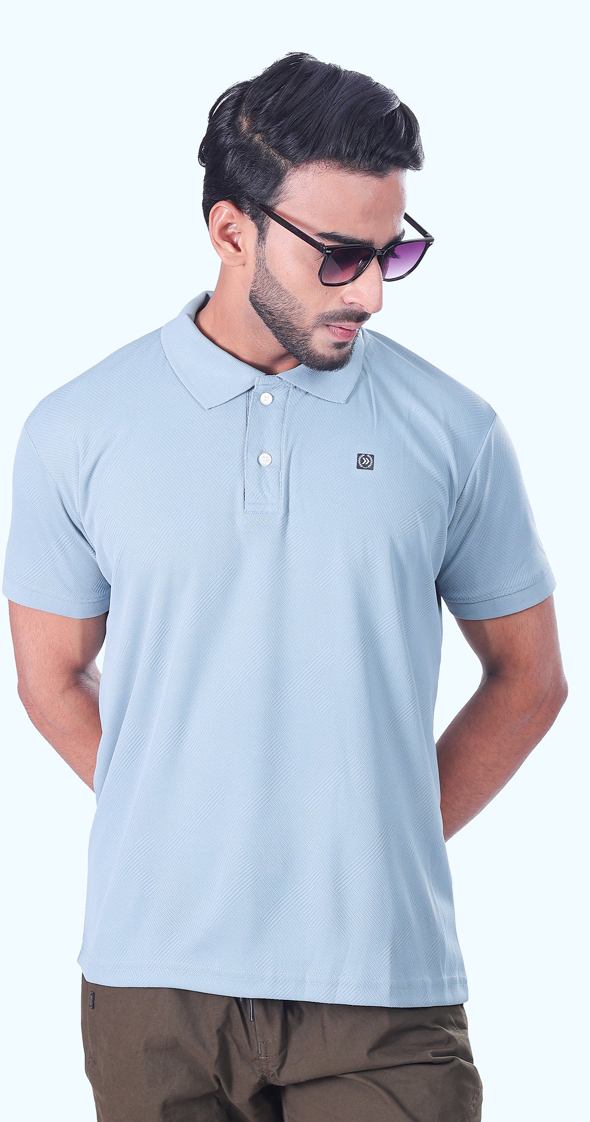 Men's Aqua Green Polo Perfection Tshirt