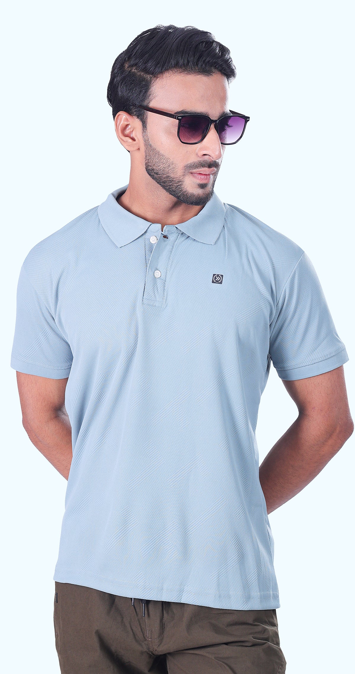 Men's Aqua Green Polo Perfection Tshirt