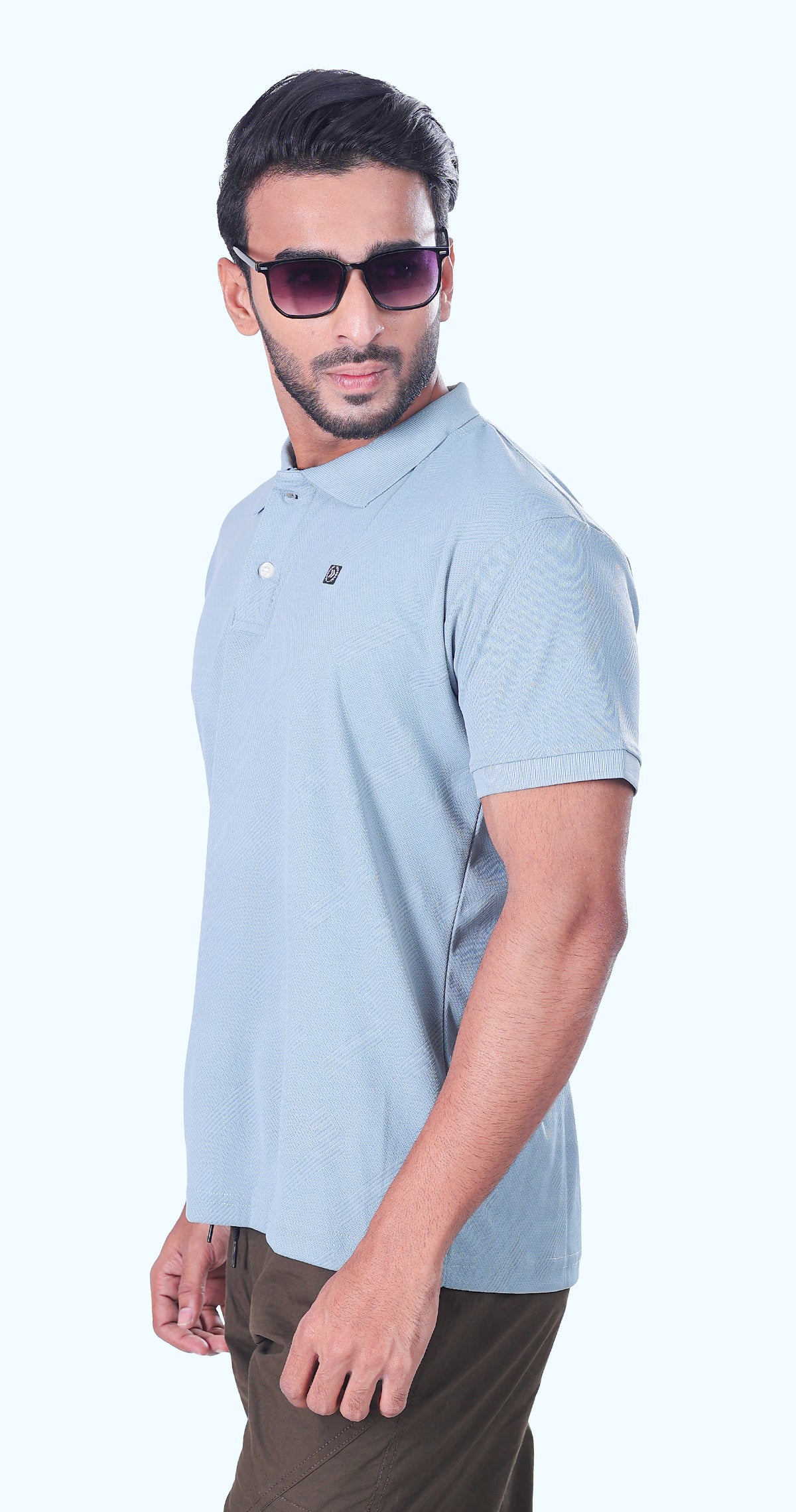 Men's Aqua Green Polo Perfection Tshirt