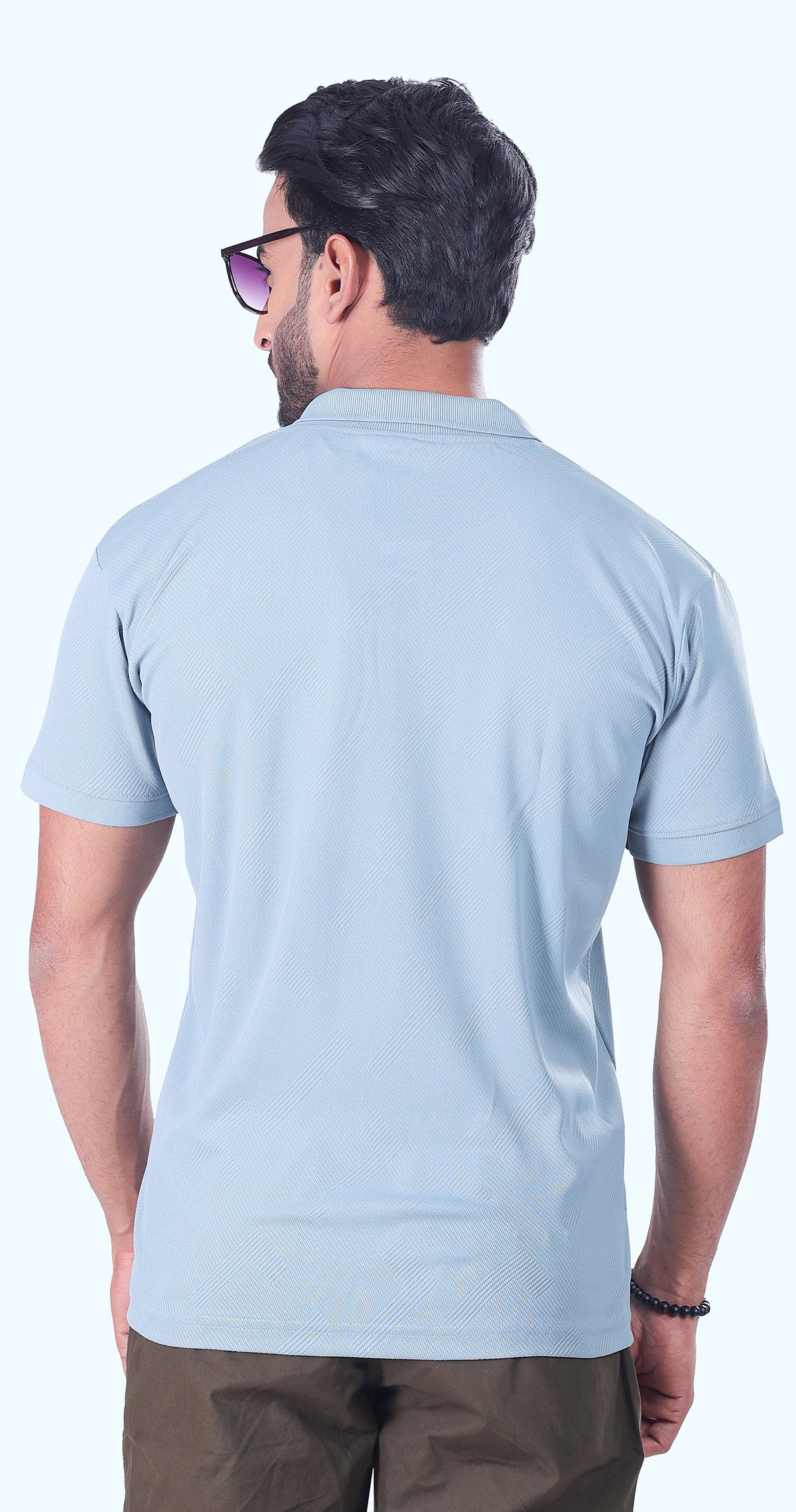 Men's Aqua Green Polo Perfection Tshirt