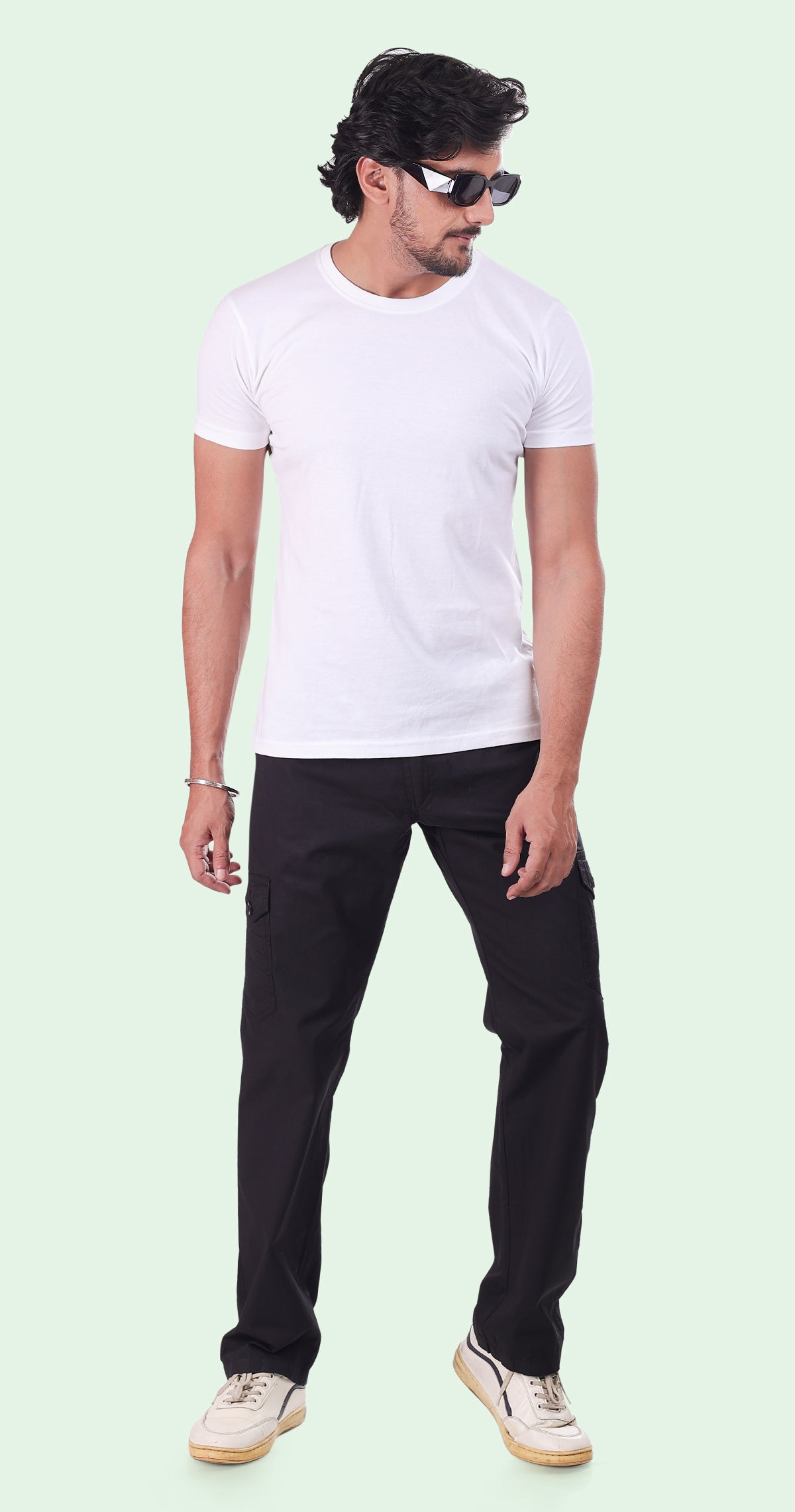 Men's Black Relaxation Pyjama Pants Solid Comfort Cotton