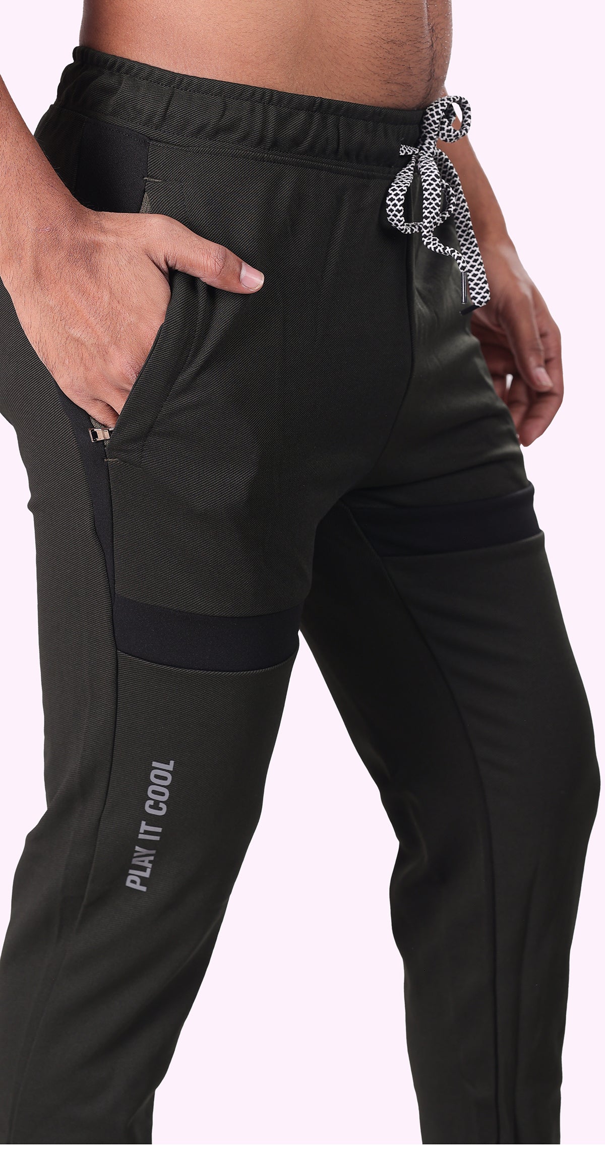 Men's Dynamic fit Sports Pants Soild sweat Control