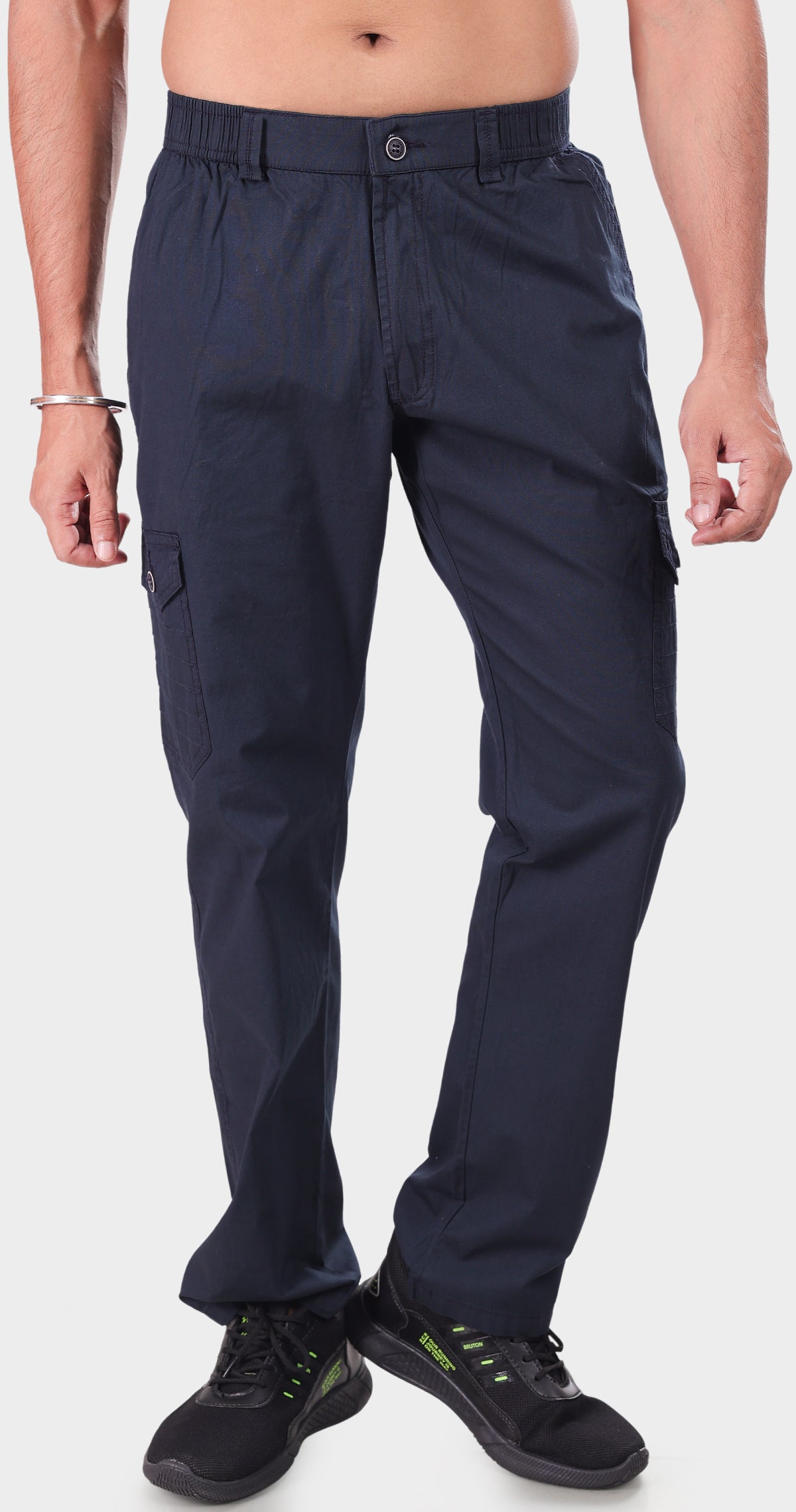Men's Charcoal Grey Relaxation Pyjama Pants Solid Comfort Cotton