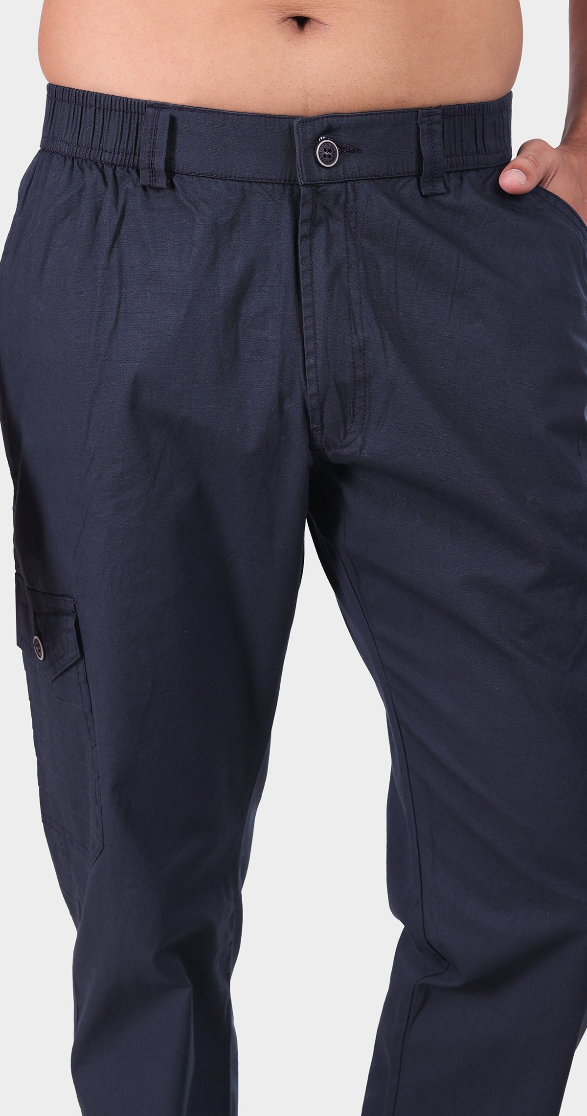 Men's Charcoal Grey Relaxation Pyjama Pants Solid Comfort Cotton