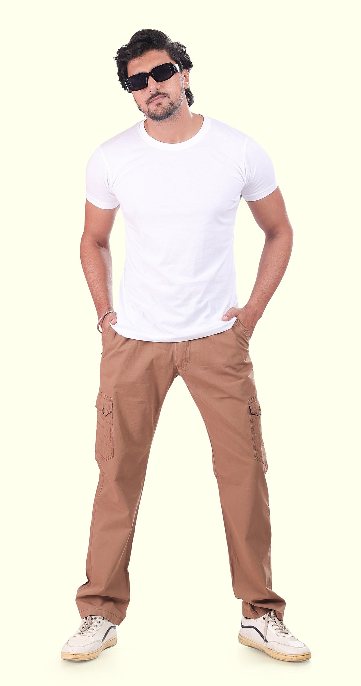 Men's Brown Relaxation Pyjama Pants Solid Comfort Cotton
