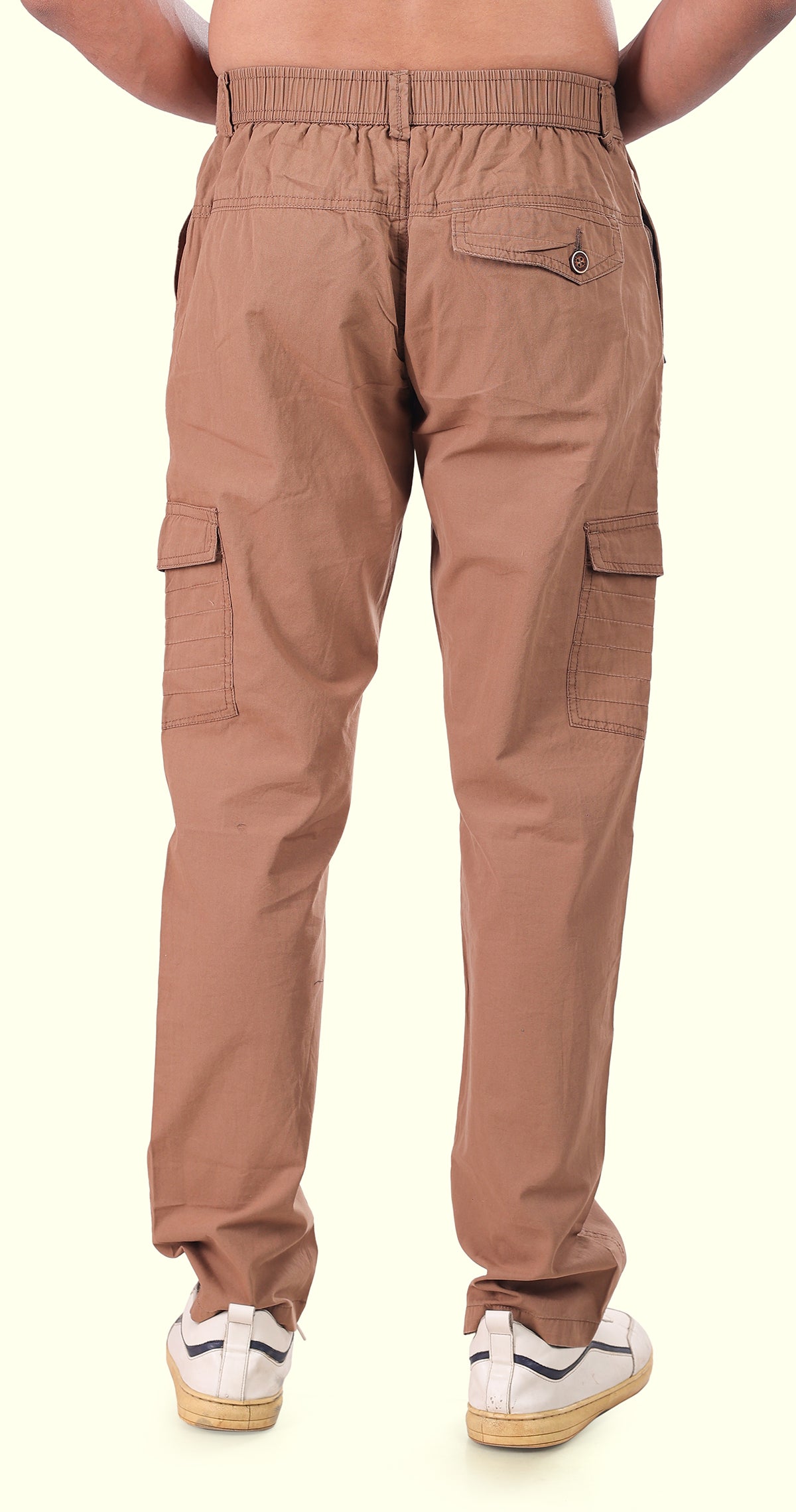 Men's Brown Relaxation Pyjama Pants Solid Comfort Cotton