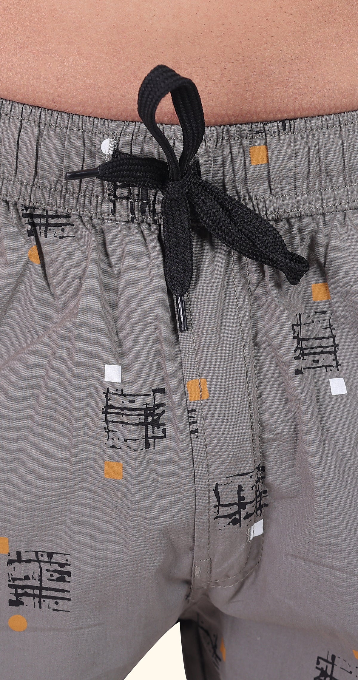 Men's Grey Island Threads Printed Bermuda Comfort Cotton
