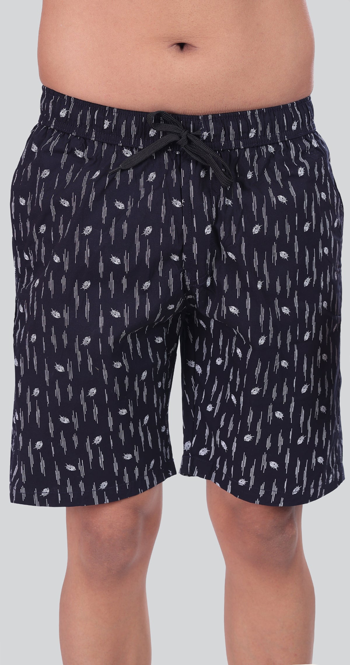 Men's Blue Island Threads Printed Bermuda Comfort Cotton