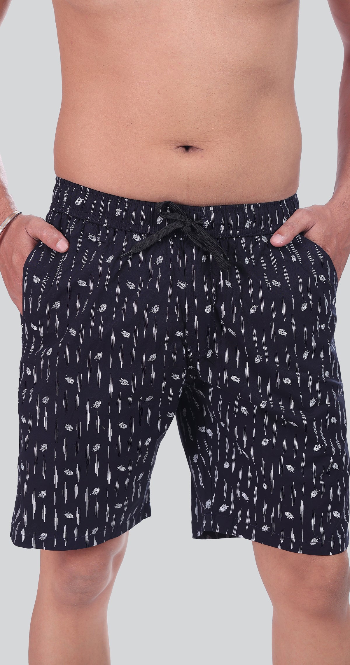 Men's Blue Island Threads Printed Bermuda Comfort Cotton