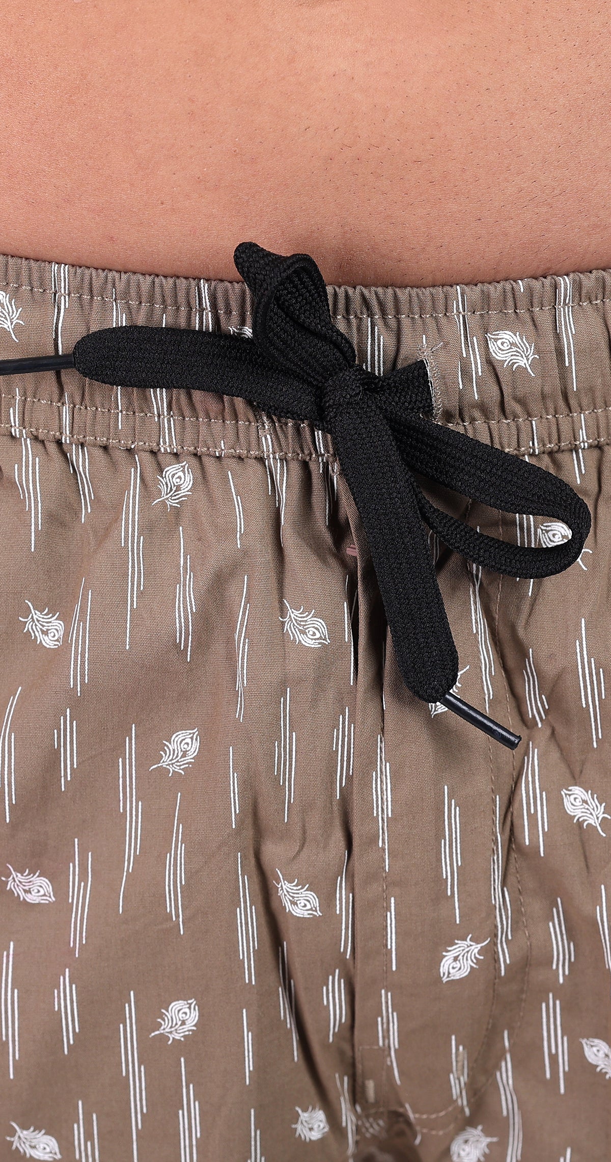 Men's Beige Island Threads Printed Bermuda Comfort Cotton