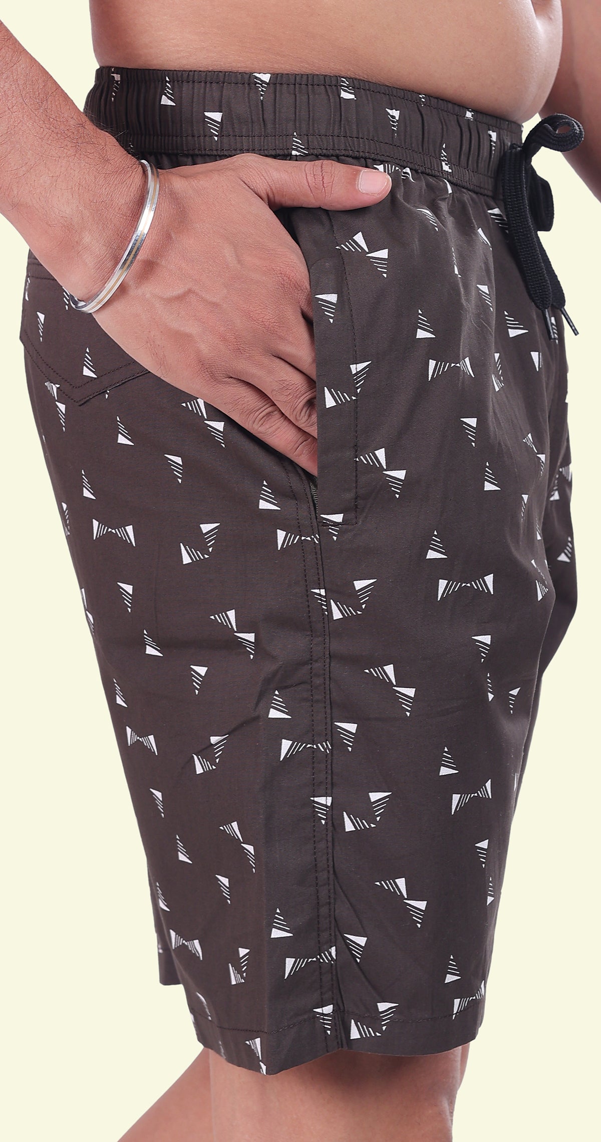 Men's Sand Stone Island Threads Printed Bermuda Comfort Cotton