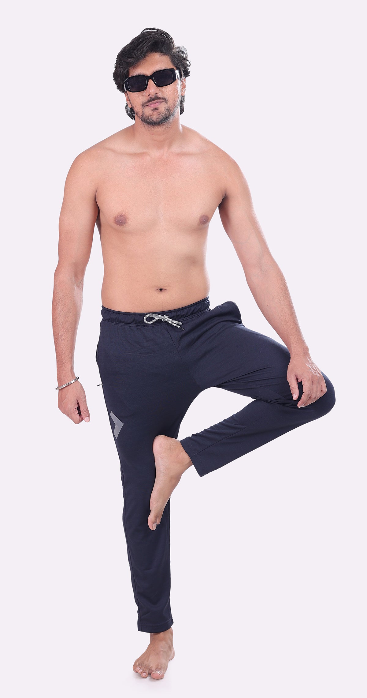 Men's Blue Performance Gear Sports Pants Soild sweat Control