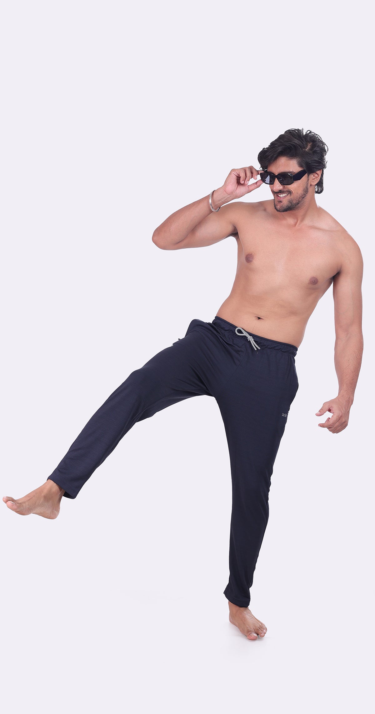 Men's Blue Performance Gear Sports Pants Soild sweat Control