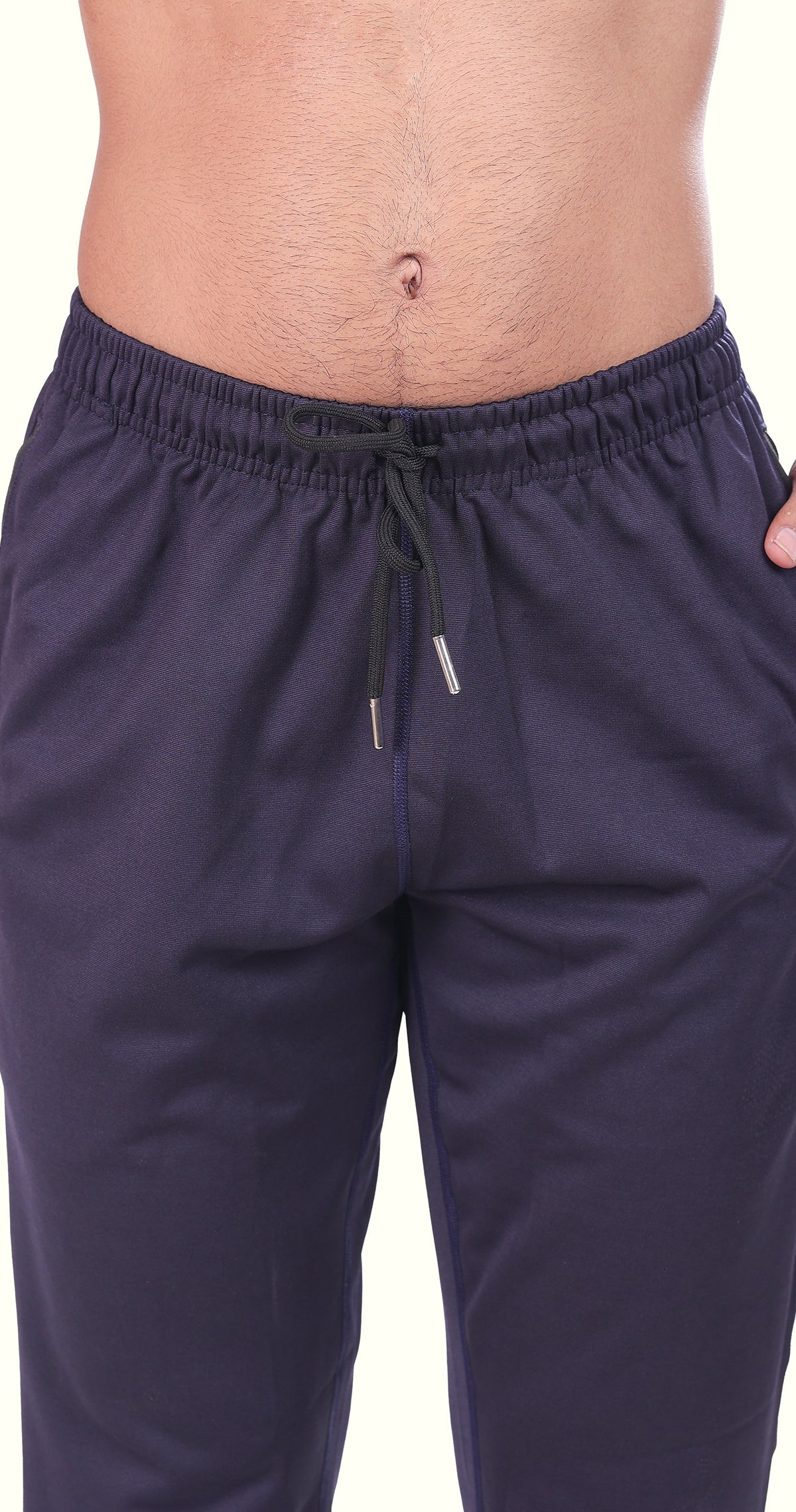 Men's Blue Pro Motion Sports Pants Soild sweat Control