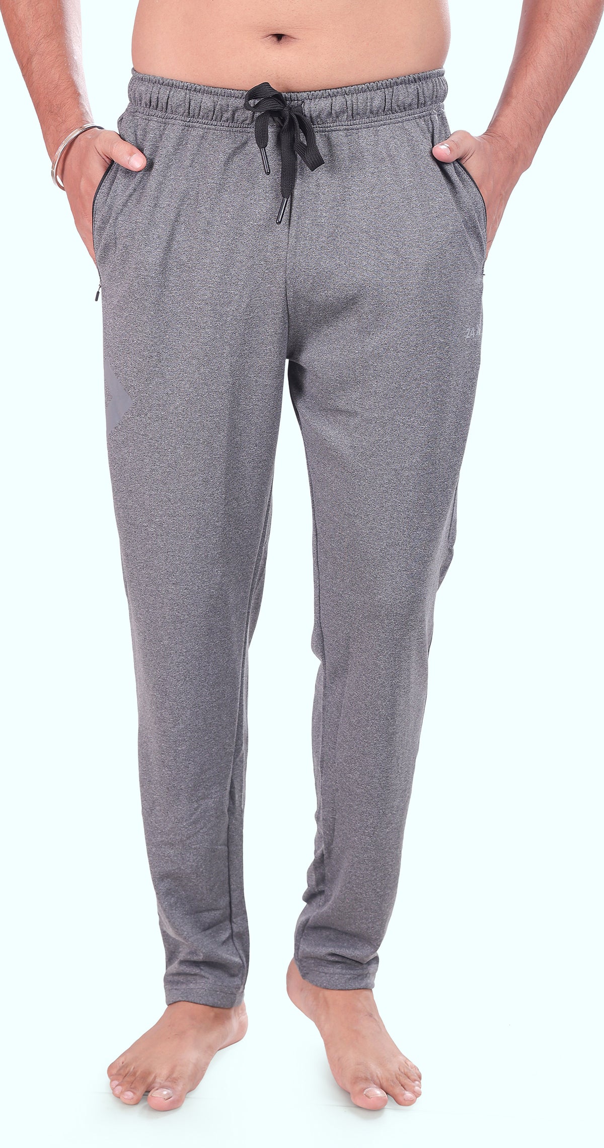 Men's Grey Performance Gear Sports Pants Soild sweat Control
