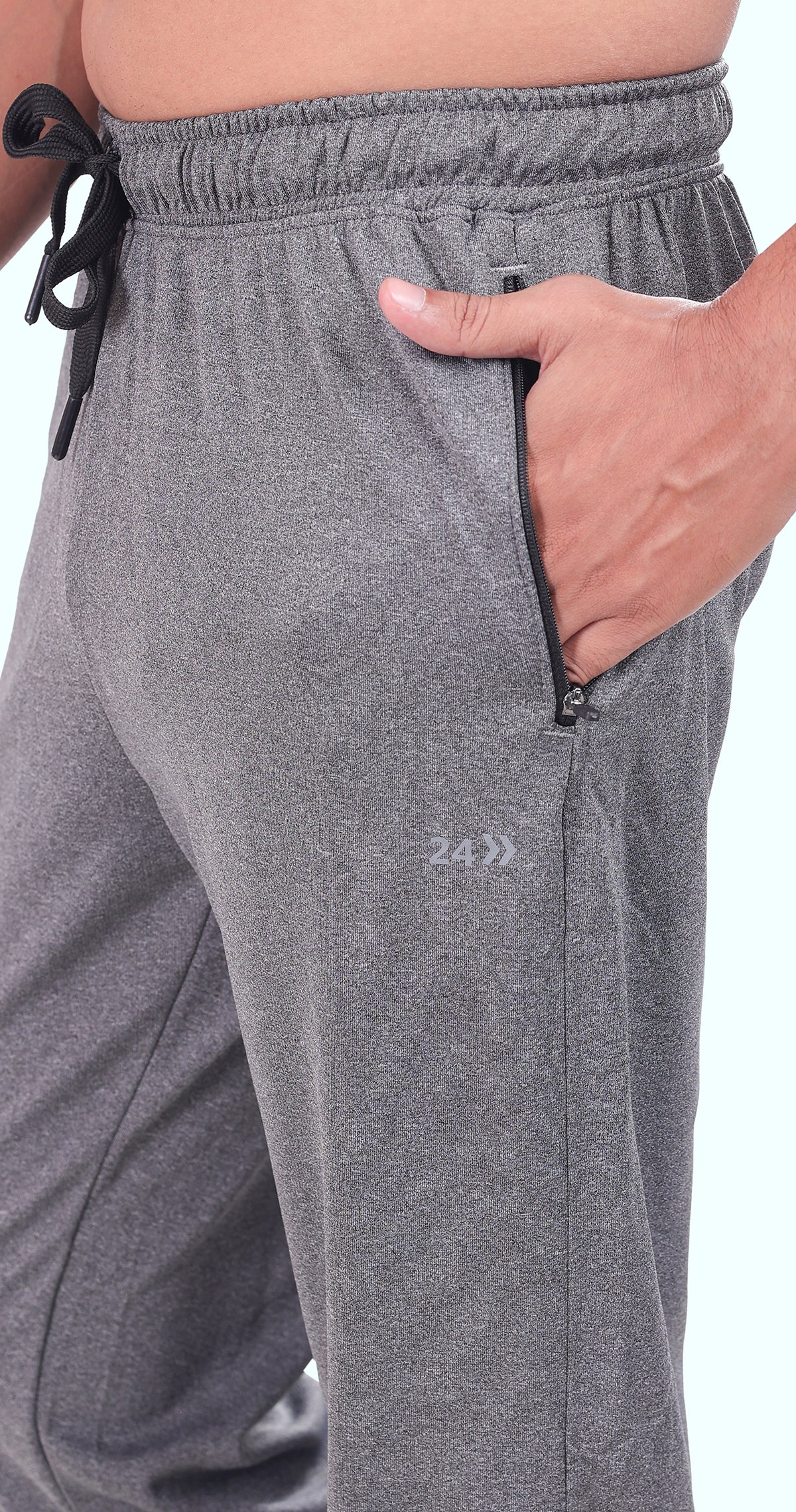 Men's Grey Performance Gear Sports Pants Soild sweat Control