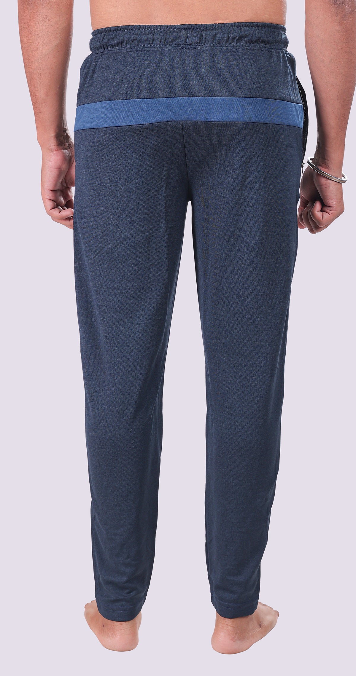 Men's Deep Sea Blue Performance Gear Sports Pants Soild sweat Control