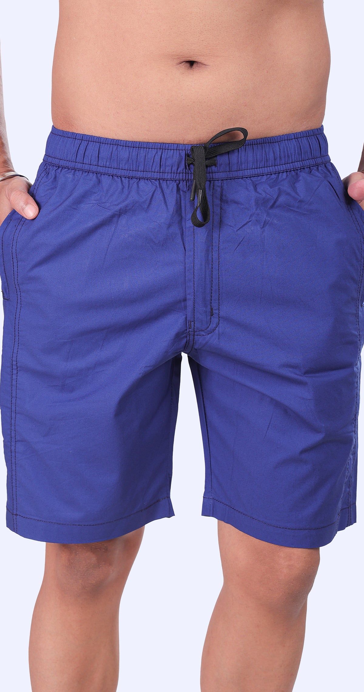 Men's Royal Blue Bermuda Vibe Solid Comfort Cotton