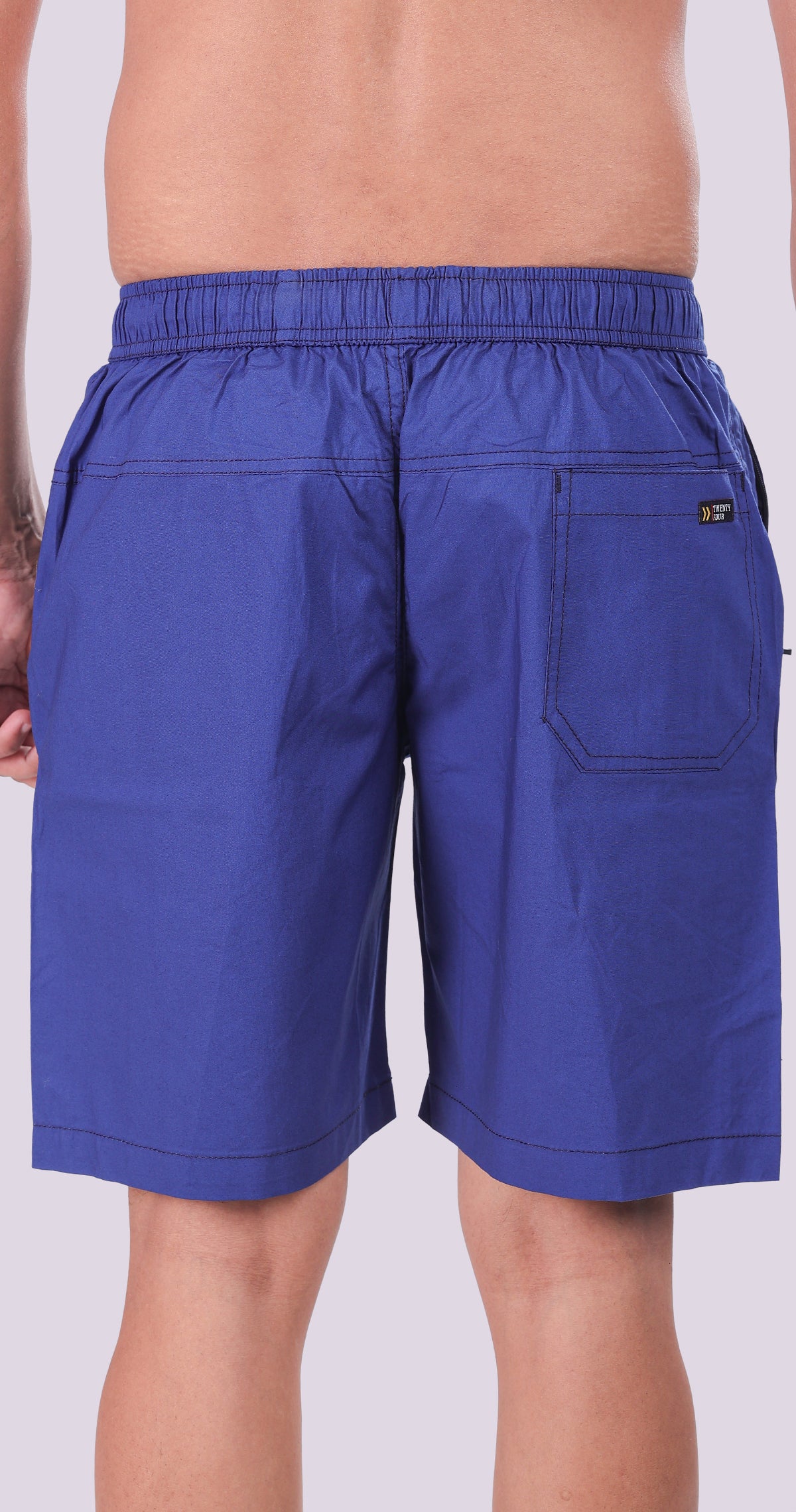 Men's Royal Blue Bermuda Vibe Solid Comfort Cotton