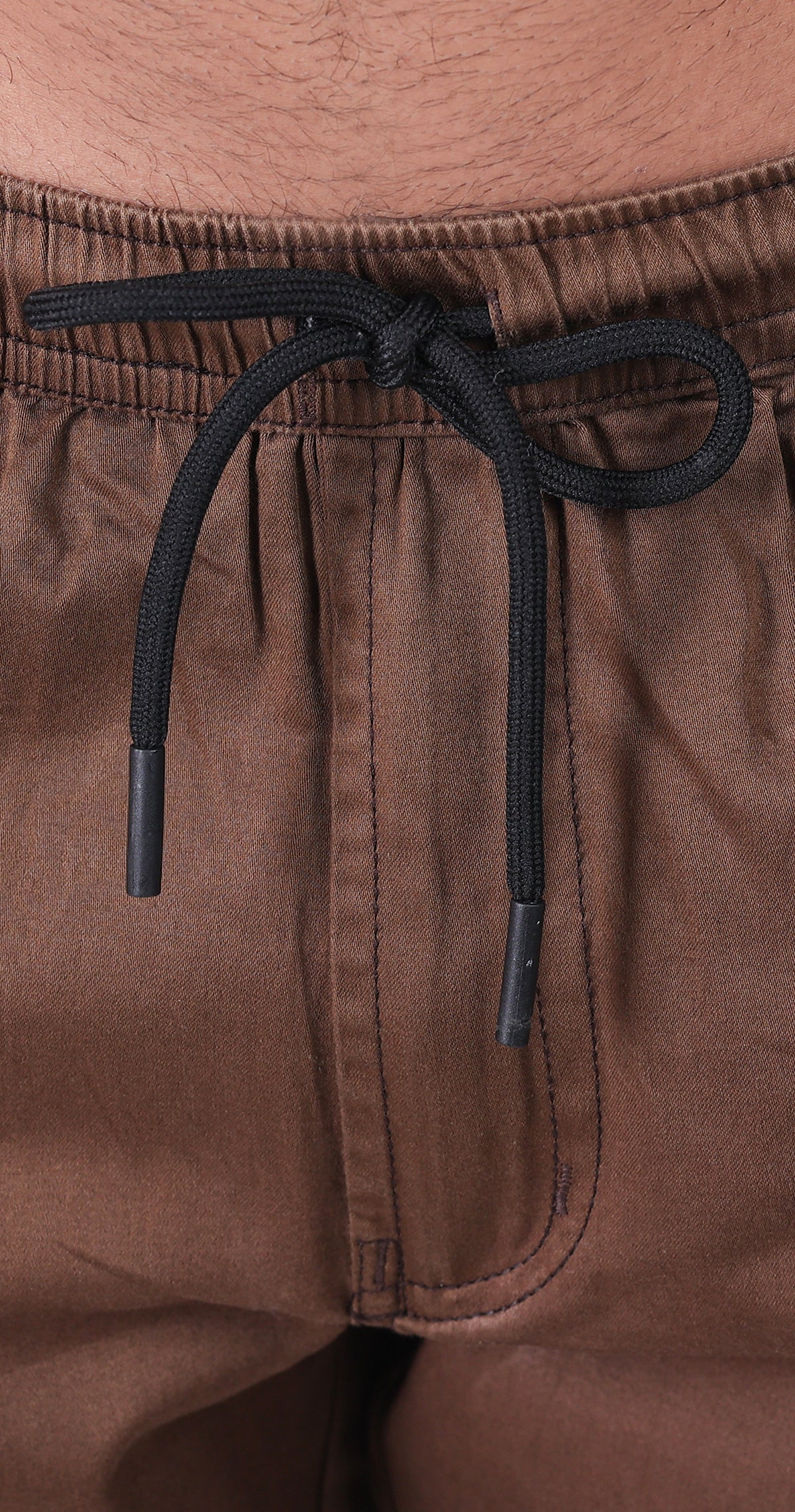 Men's Brown Tiki Tide Solid Bermuda Comfort Cotton