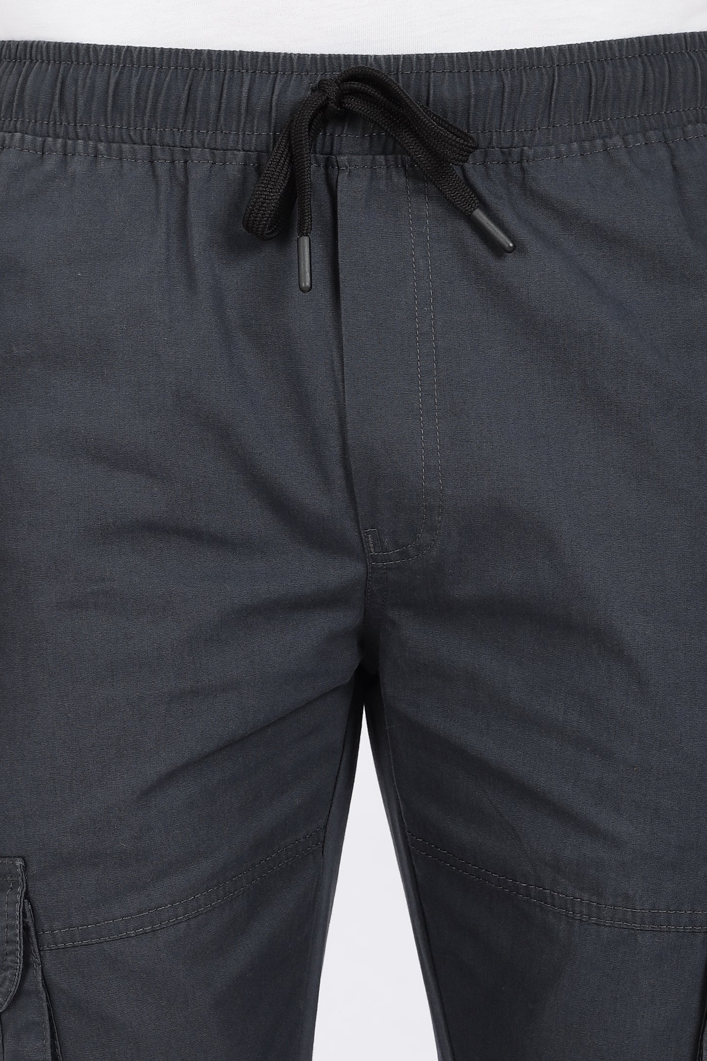 Men's Grey Performance Pulse Solid Jogger Cotton