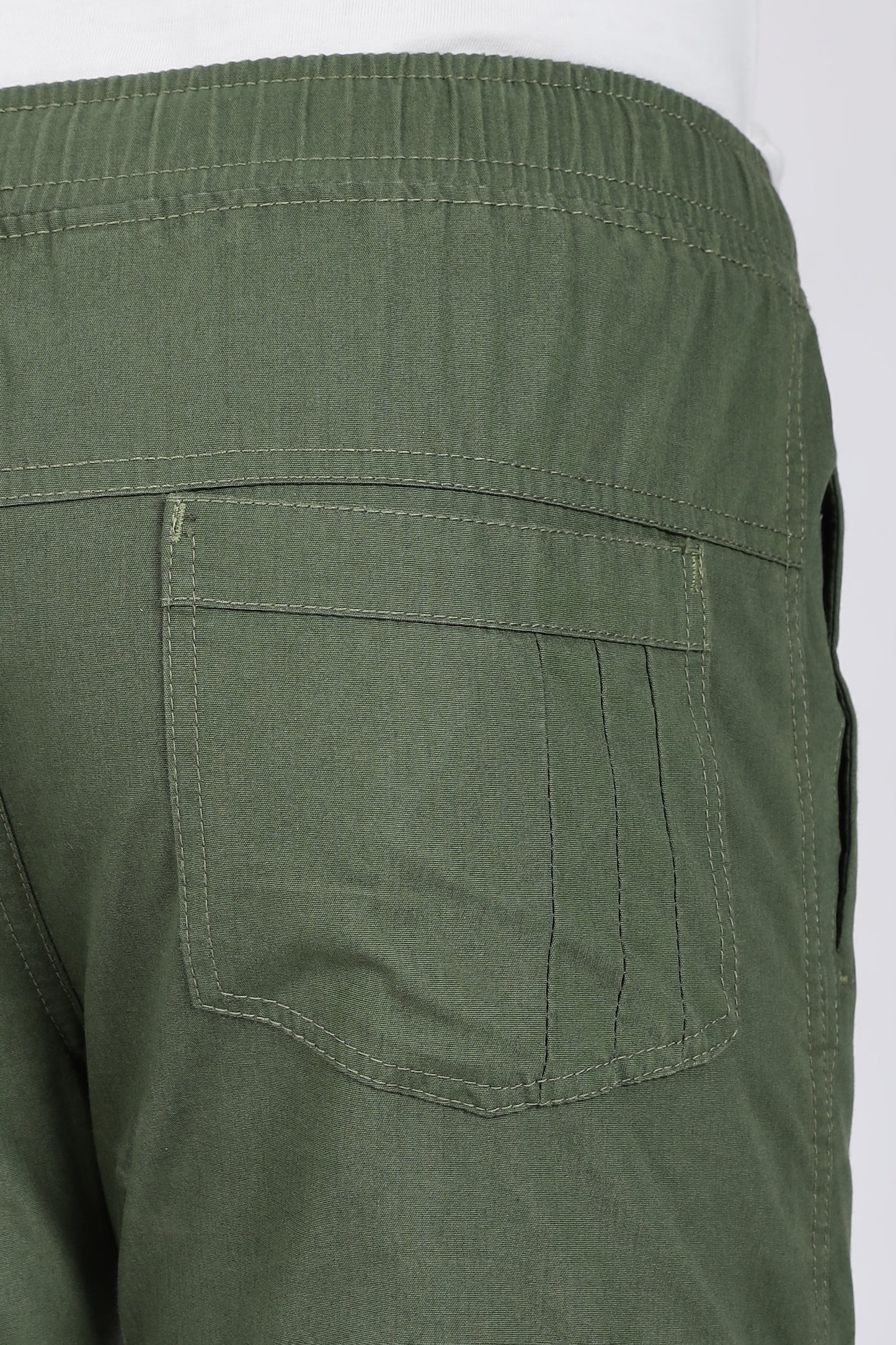 Men's Green Performance Pulse Solid Jogger Cotton
