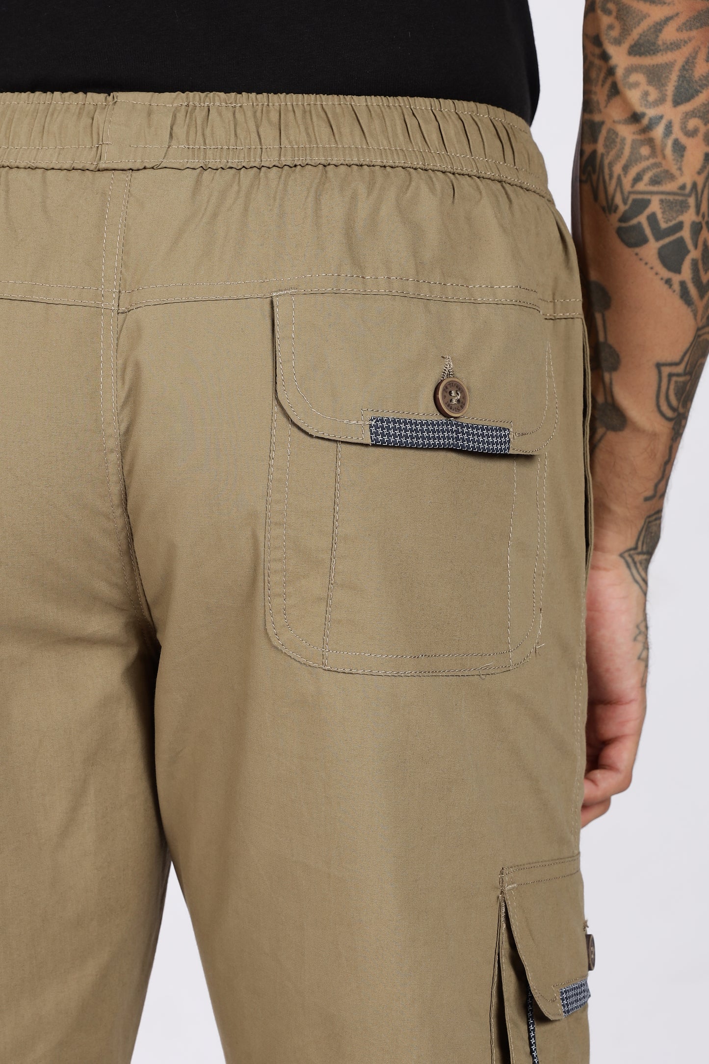 Men's Sand Serenity Pyjama Pants Solid Comfort Cotton