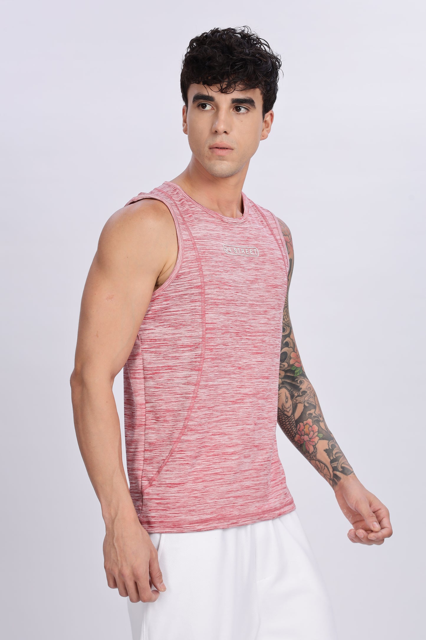 Men's Dusty Rose Active Wear SandoTshirt