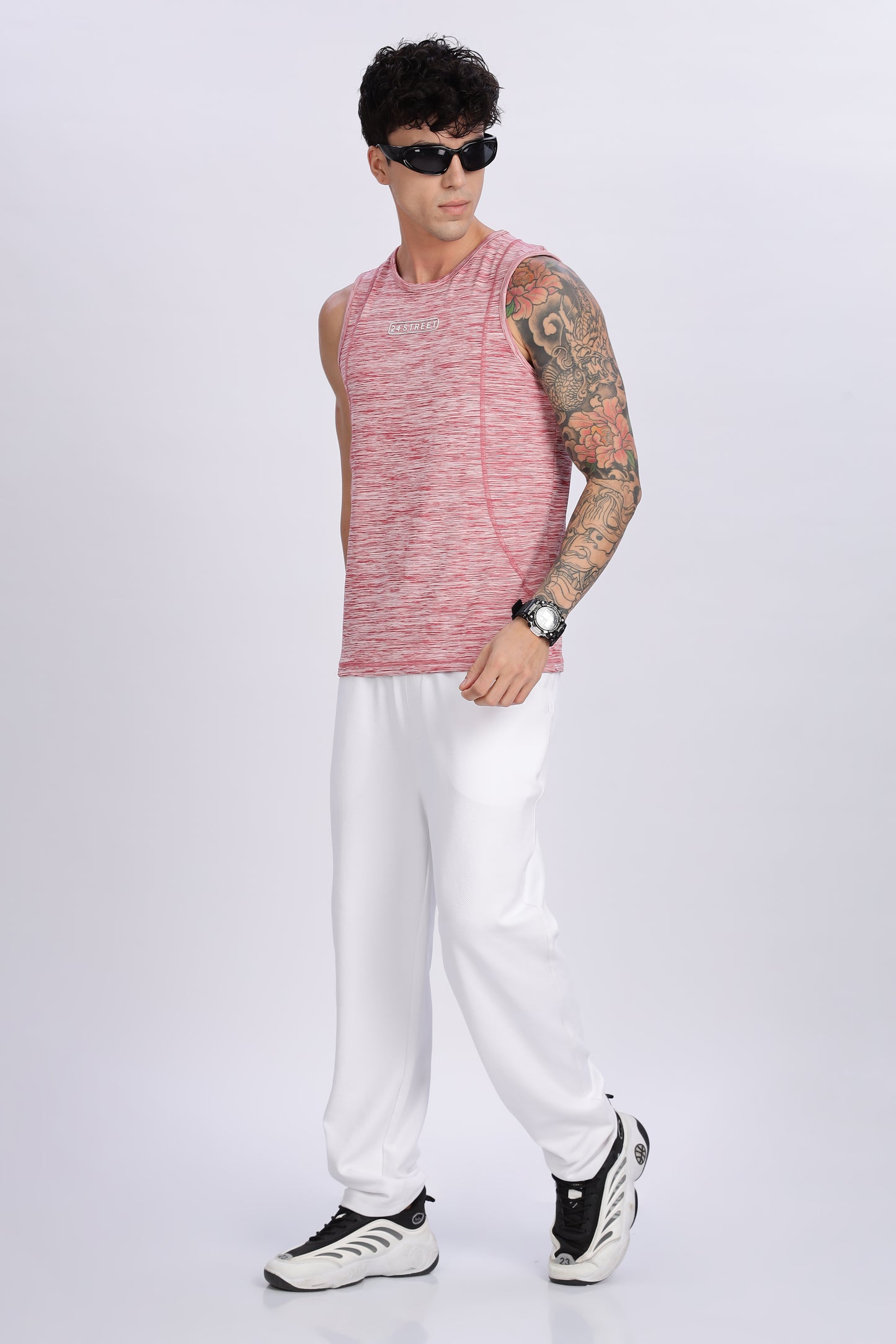 Men's Dusty Rose Active Wear SandoTshirt