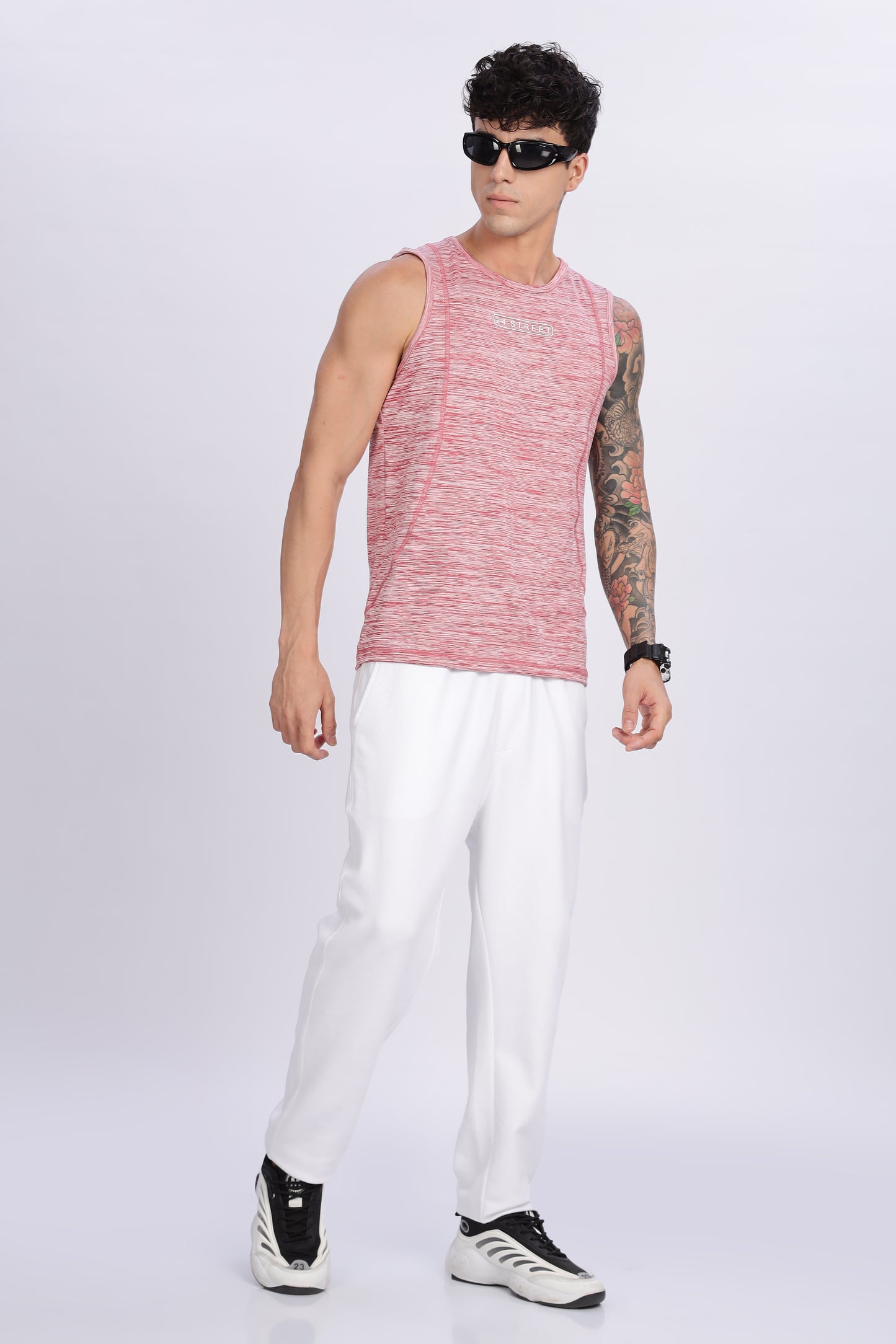 Men's Dusty Rose Active Wear SandoTshirt